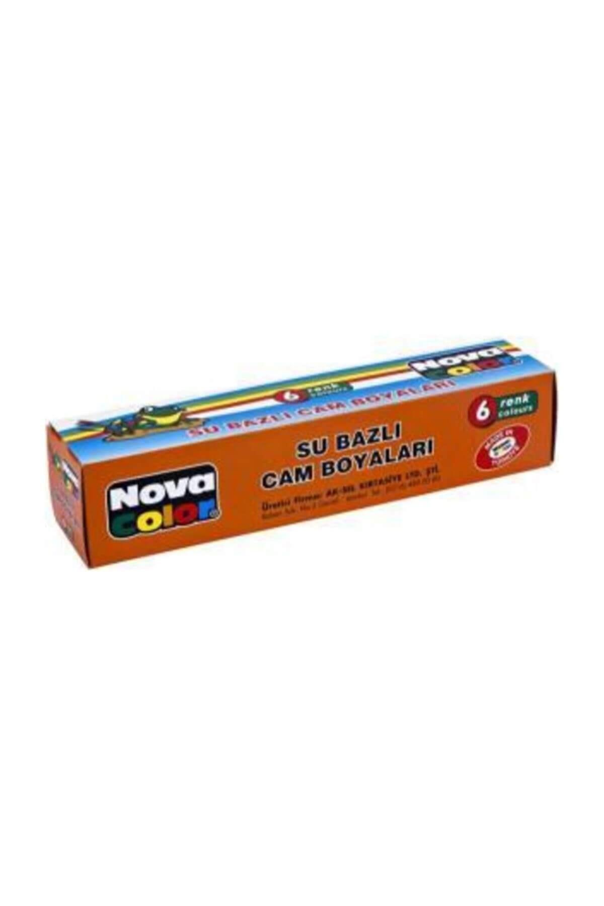 Nova Color Öğrenci Tipi Cam Boyası Su Bazlı 6 Renk NC-1996