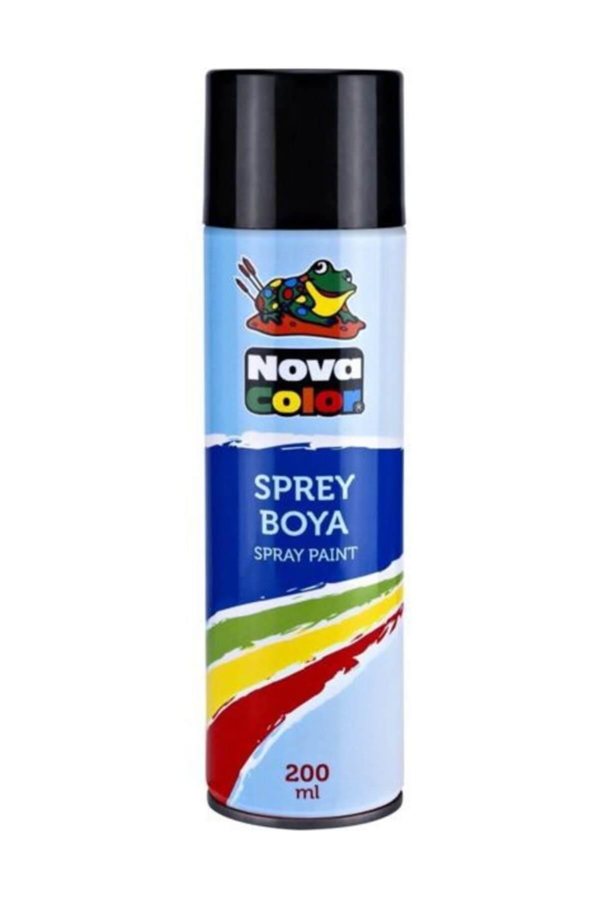 Nova Color Sprey Boya 200 ML Siyah NC-805