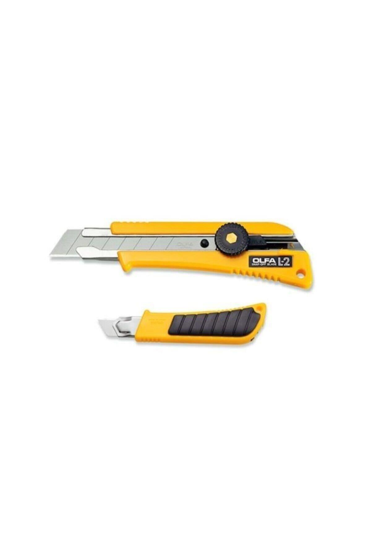 Olfa Maket Bıçağı Geniş Sıkıştırmalı Lastikli L-2 Maket Bıçağı