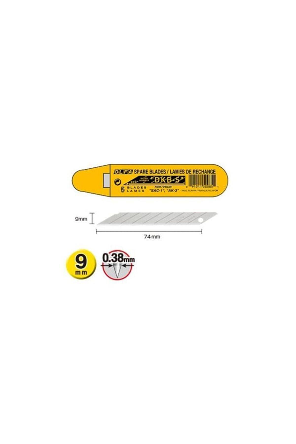 Olfa Maket Bıçağı Yedek 5 Li Tüp (10 Tüp)