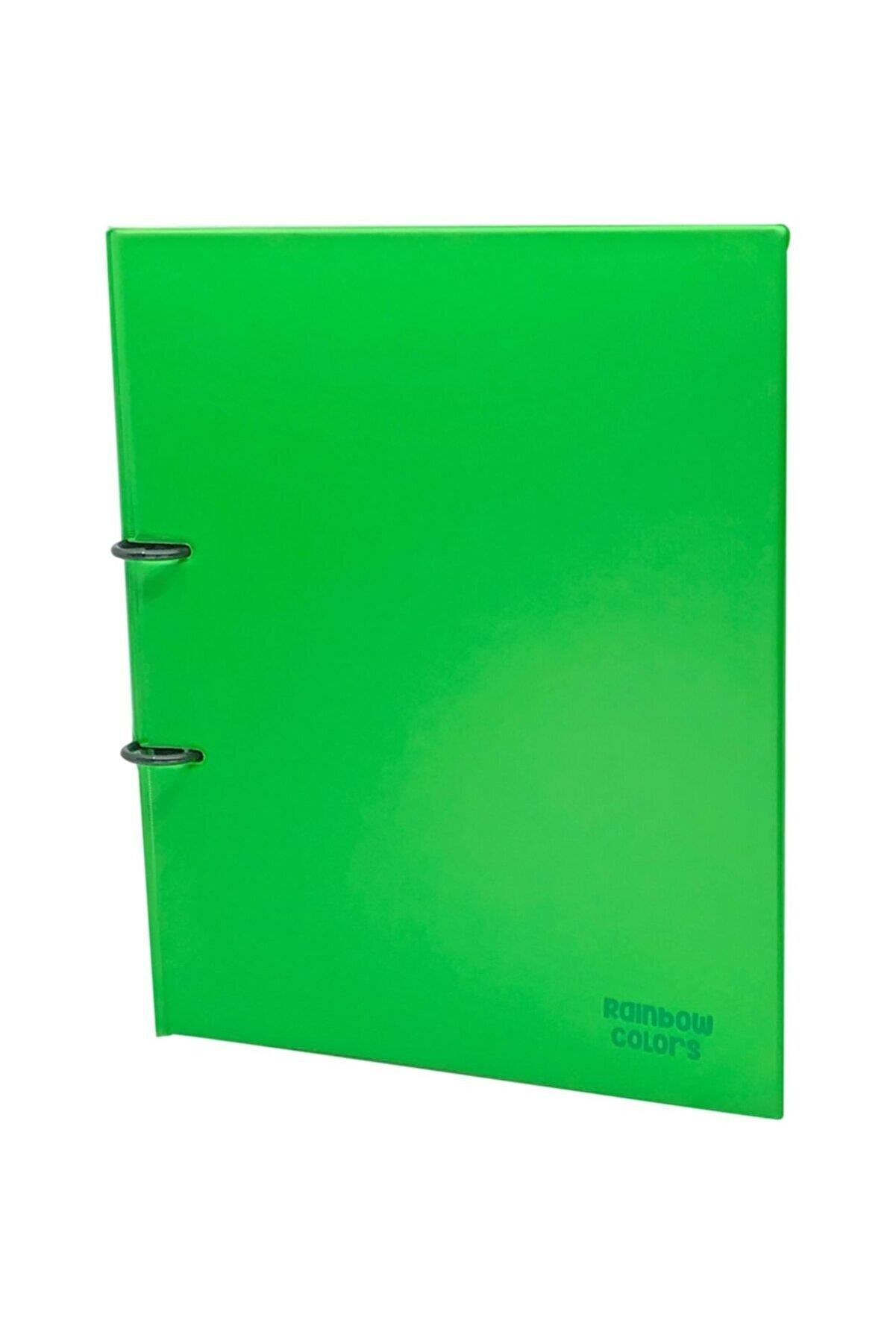 Önder Rainbow Colors A4 2 Halkalı Klasör Yeşil