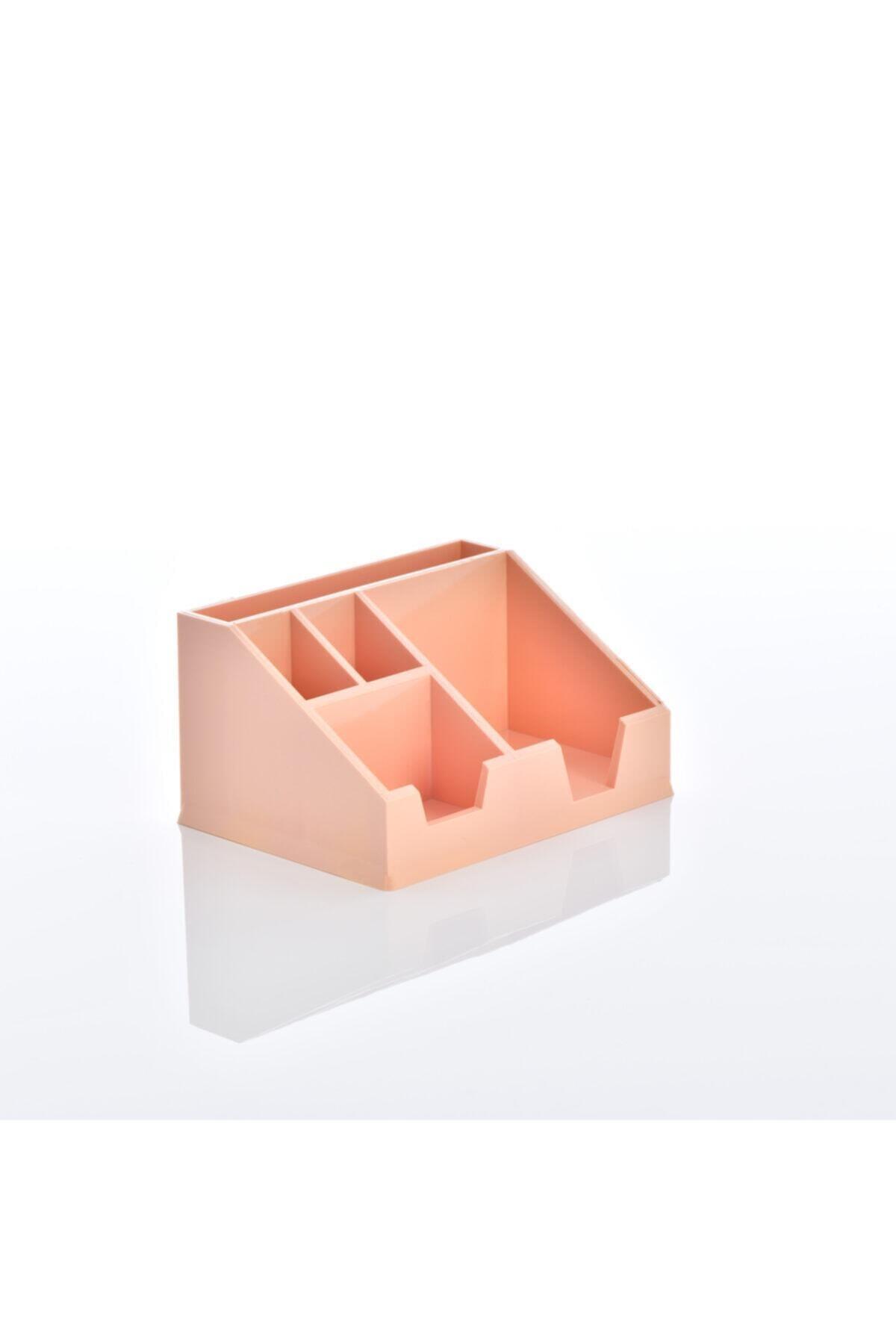 Ops Masa Seti Kalemlik Organizer Pastel Pembe Masa Üstü Organizer