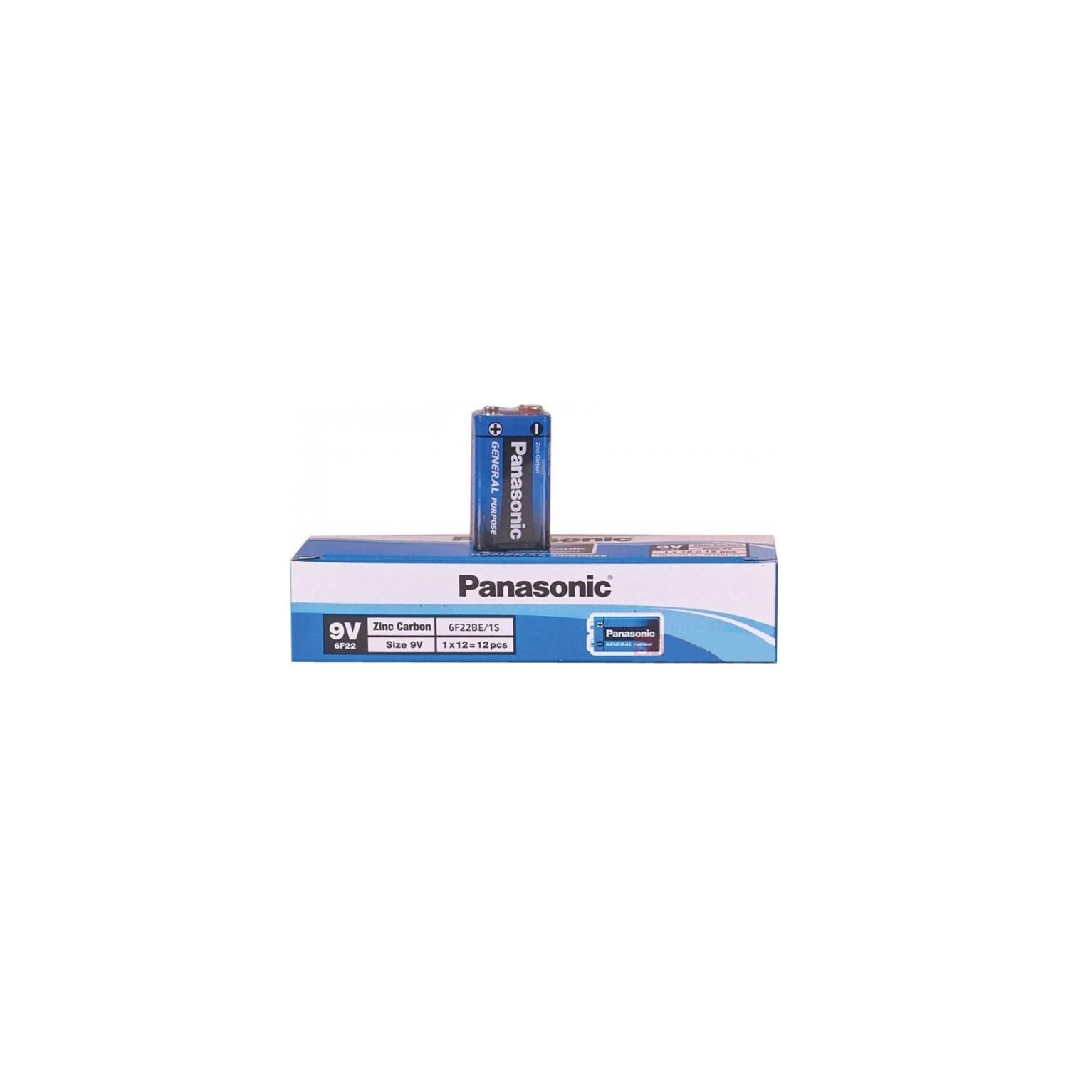 Panasonic Çinko Karbon 9 Volt Pil (12 Adet)