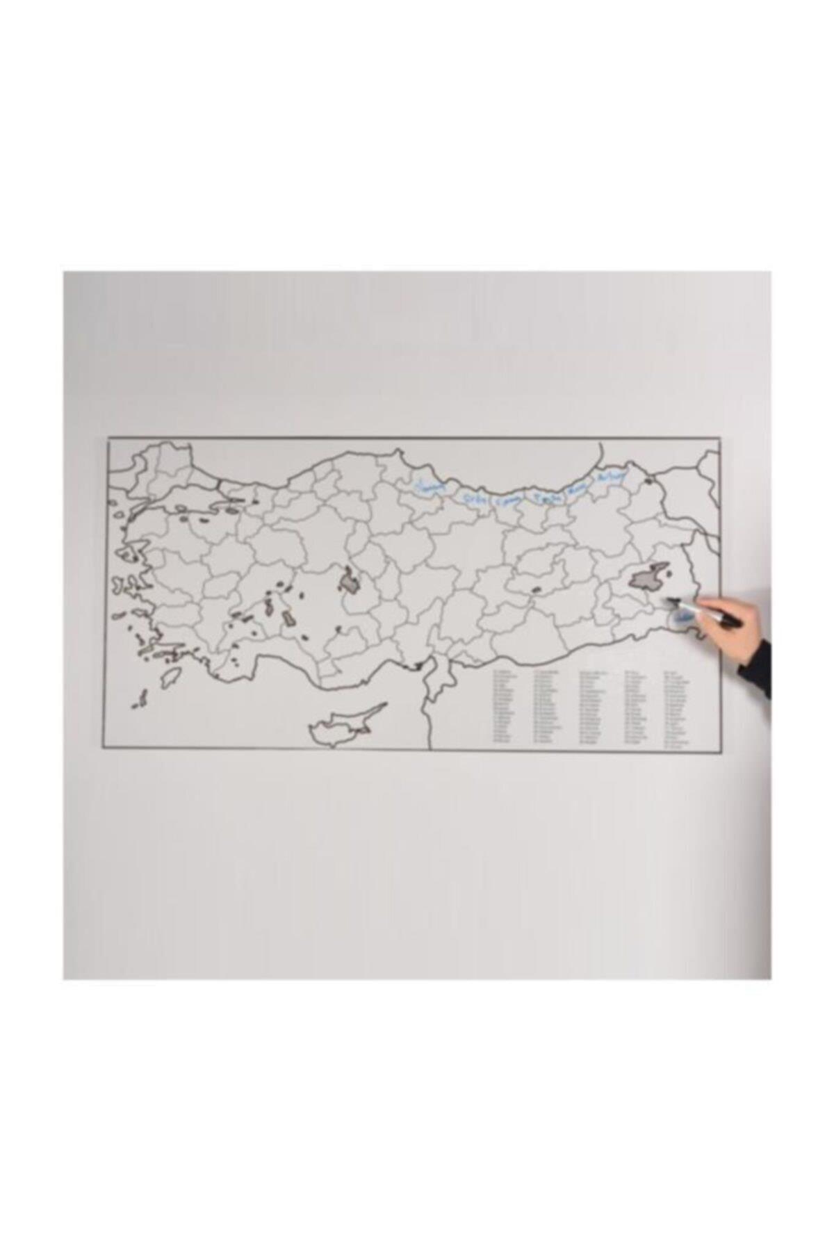 Panda Türkiye Haritası Kağıt Tahta 110x56 CM