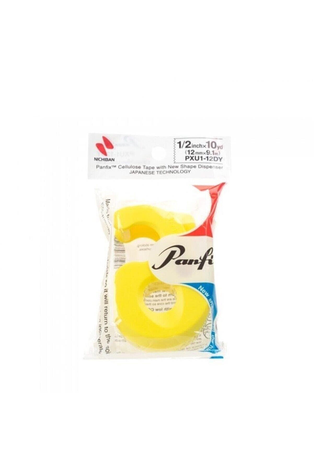 Panfix Selefon Bant Bant Kesicili Sarı 12 Mm X 9.1 Metre