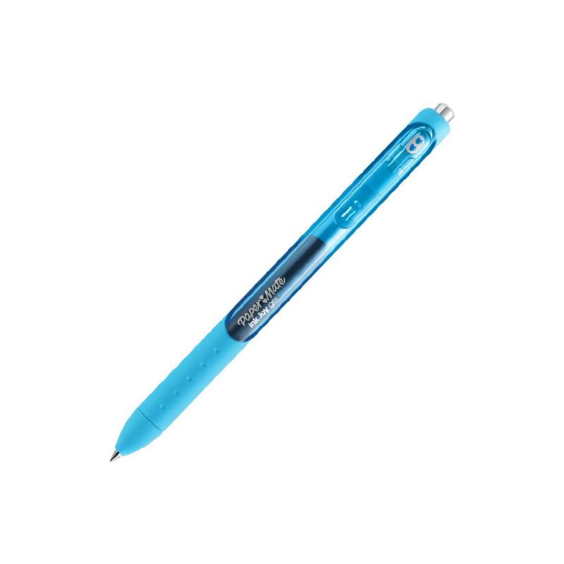 Paper Mate Inkjoy Gel Üstten Basmalı Jel Kalem Açık Mavi