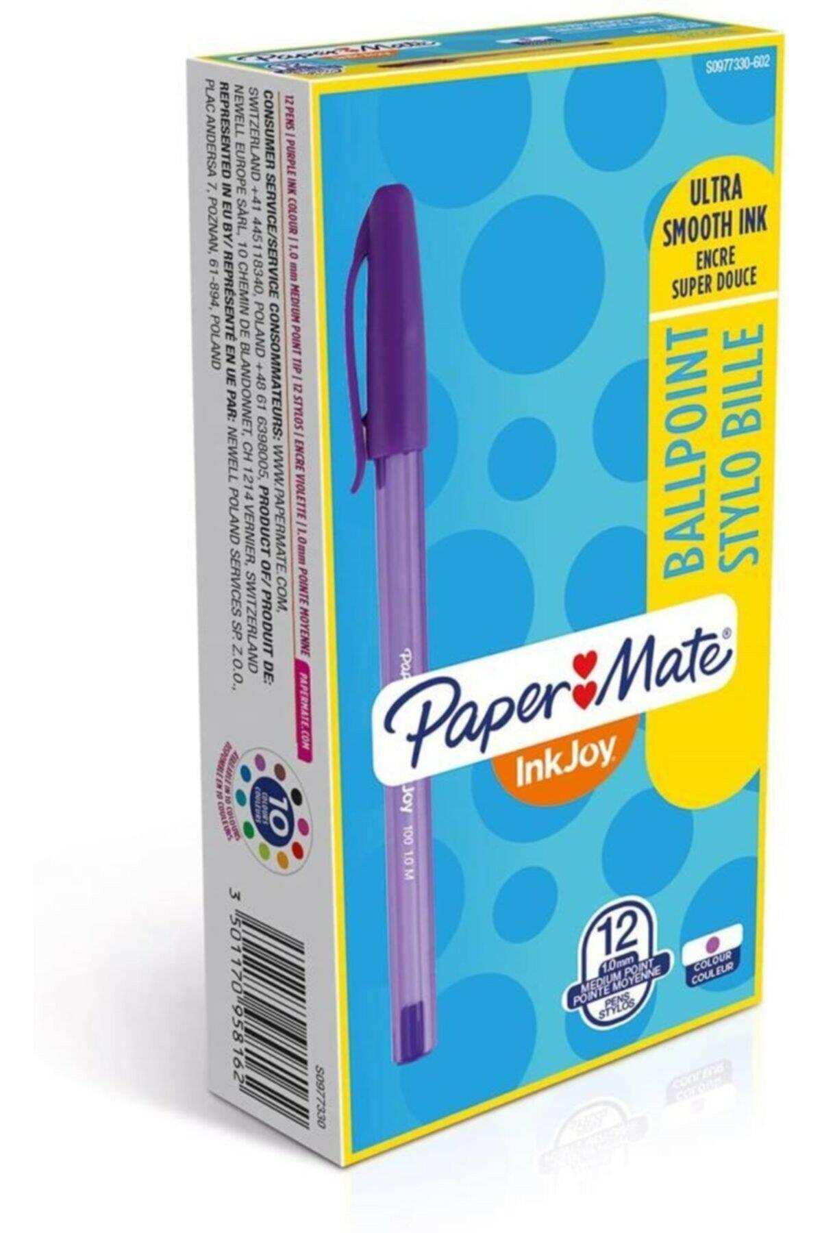 Paper Mate Tükenmez Kalem İnkjoy 100 1.0 MM Mor S0977330 (12 Li Paket)