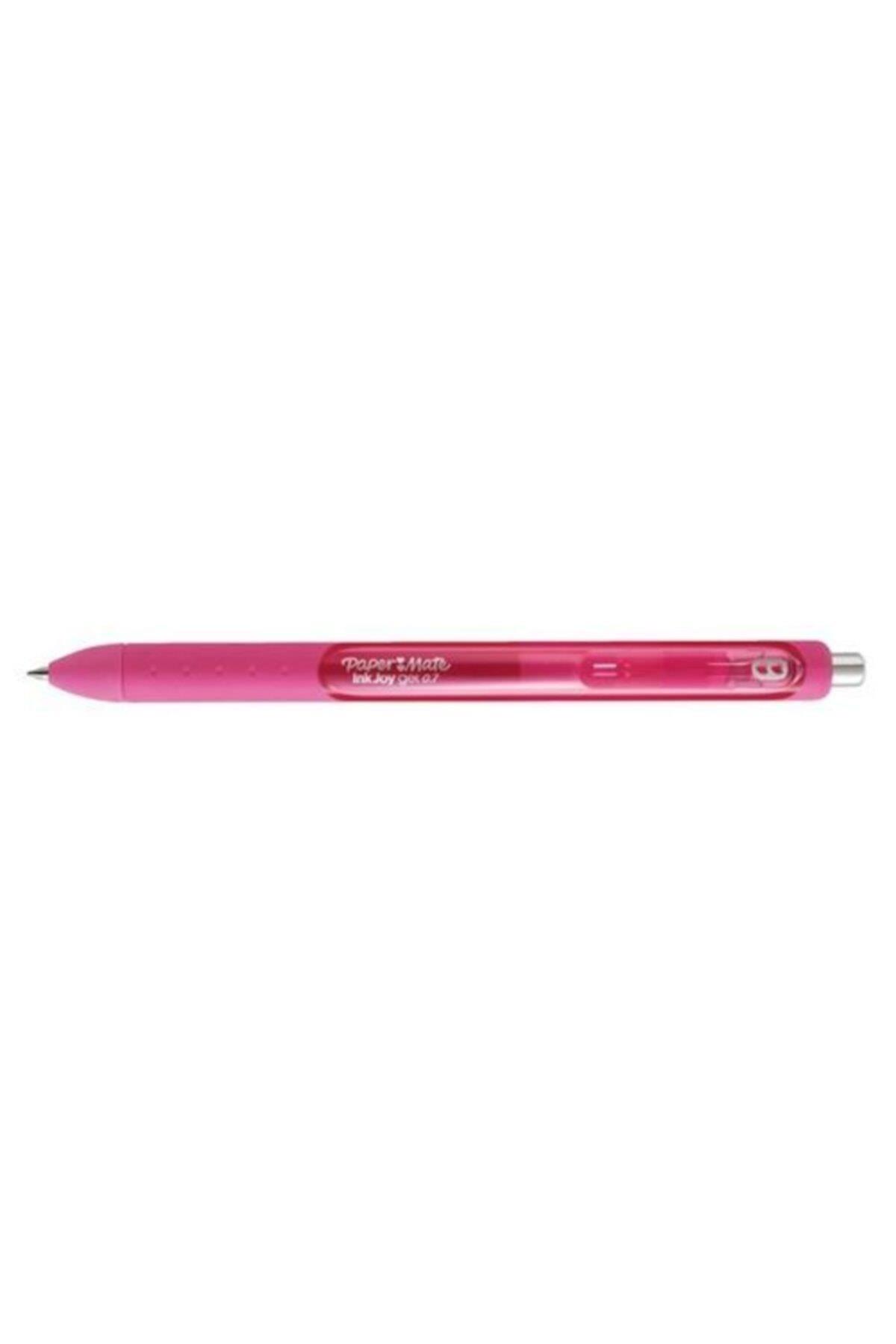Paper Mate Tükenmez Kalem İnkjoy Jel Üsten Basmalı Pembe (12 Li Paket)