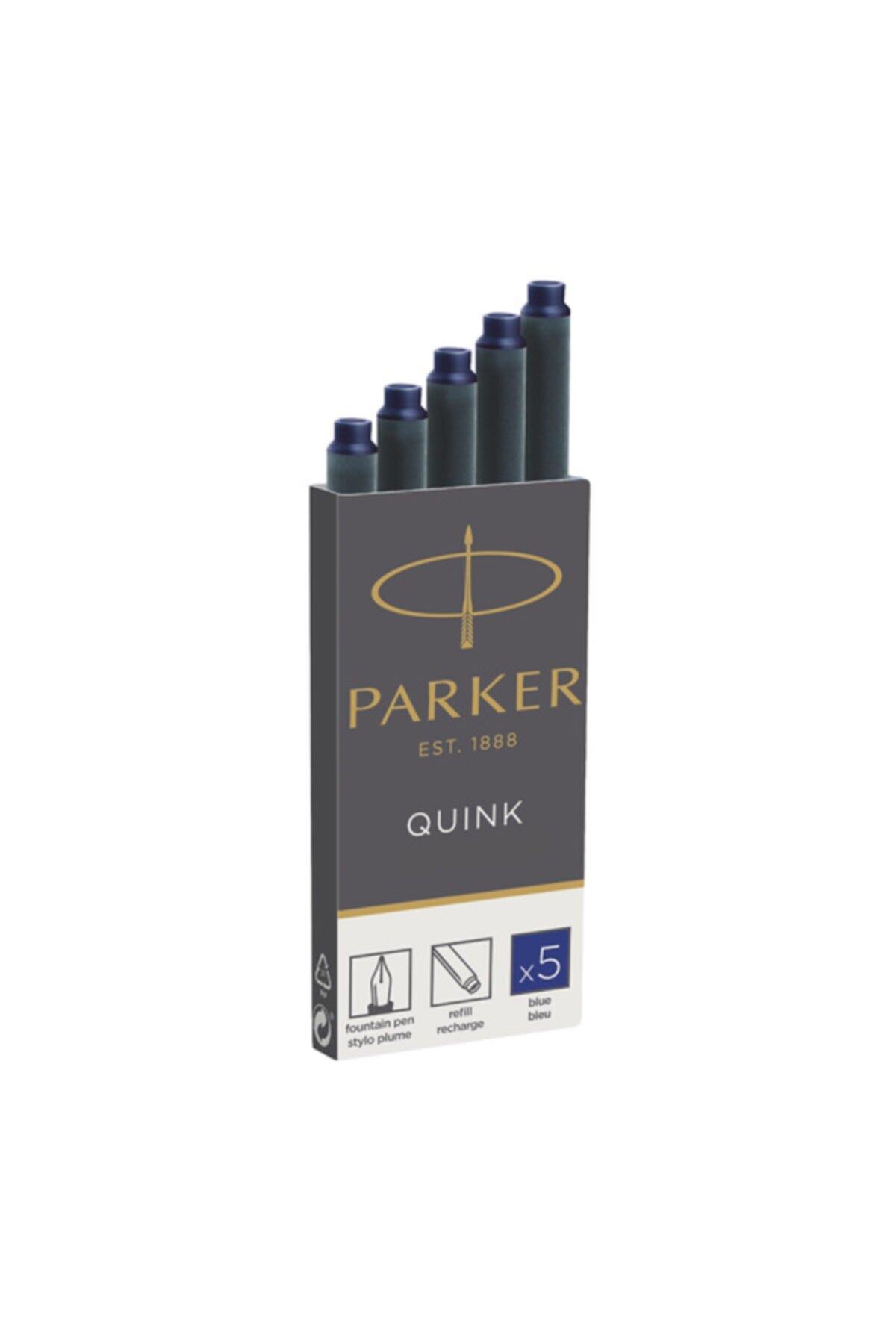 Parker Dolma Kalem Kartuşu Quink 5 Li Mavi (20 Paket)