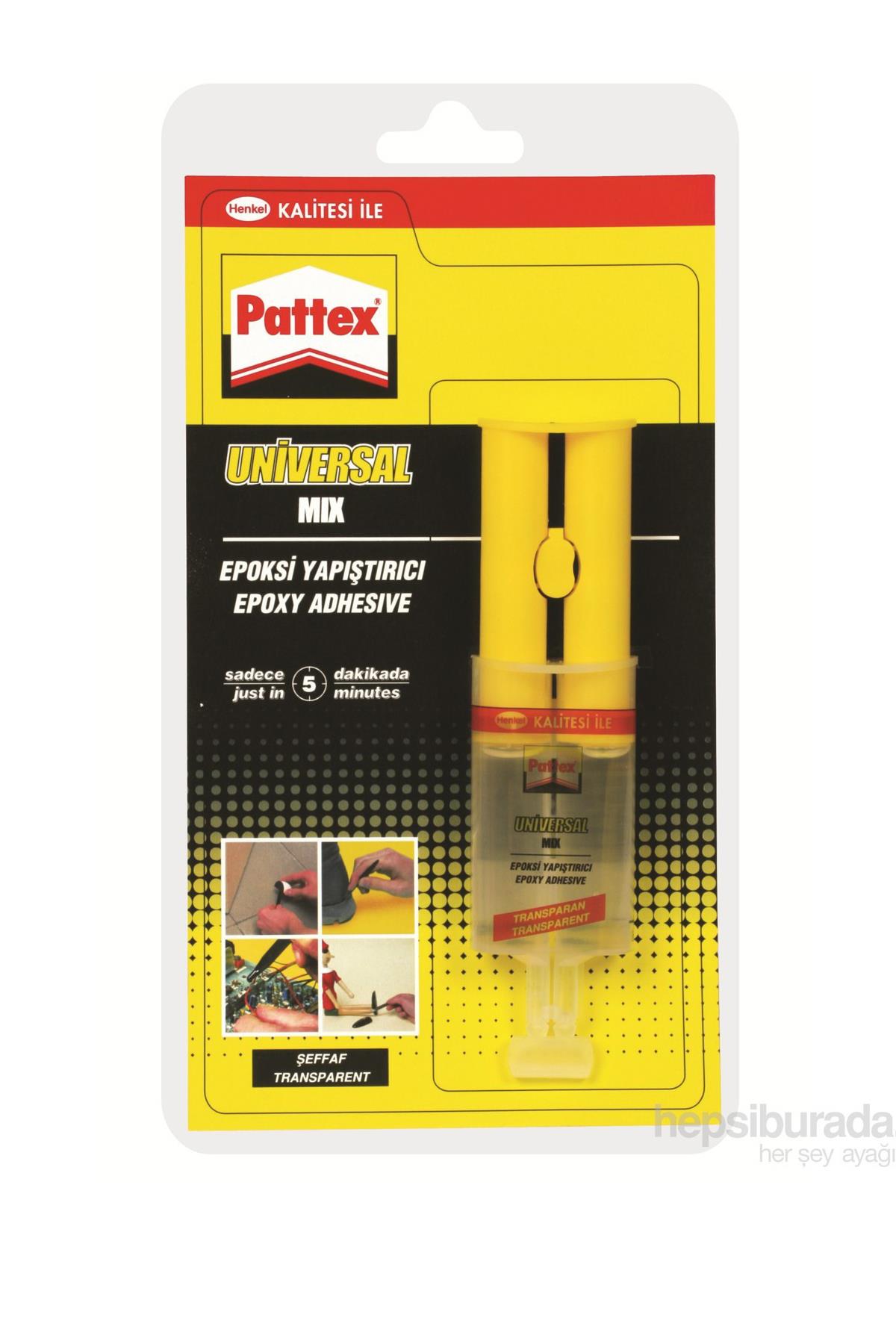 Pattex Özel Amaçlı Yapıştırıcı Universal Mix Epoksi 27 GR