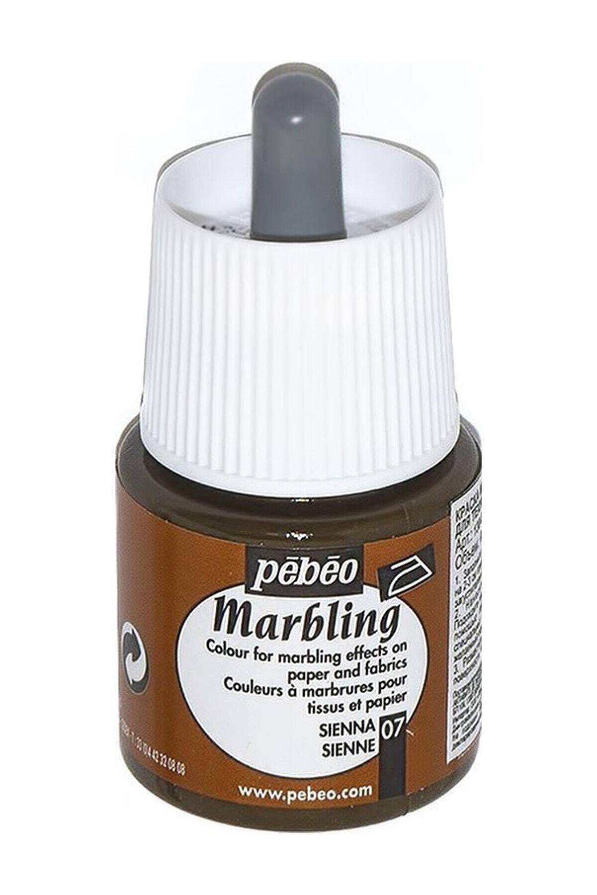 Pebeo Marbling Ebru Boya 45ml Şişe Sienna