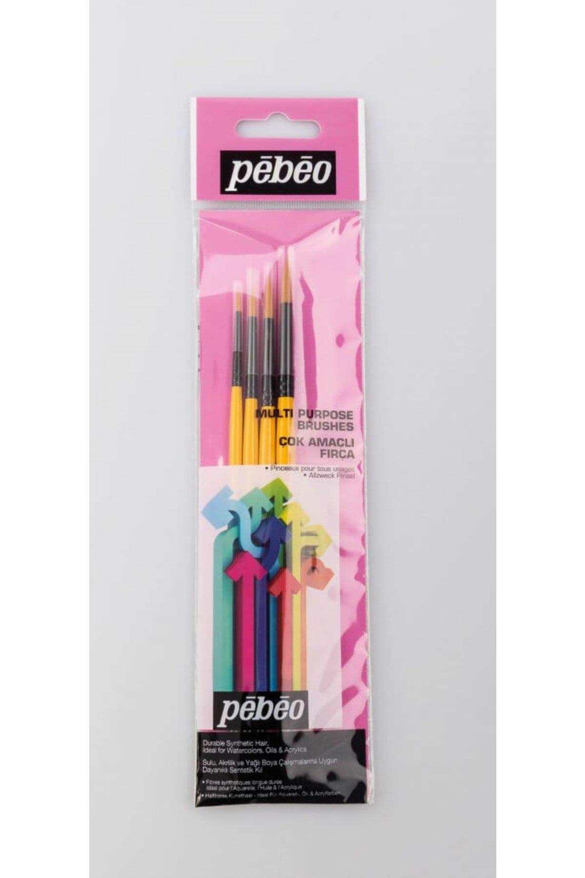 Pebeo Fırça Seti Sulu Boya No:2-4-6-8 4 LÜ SET-2