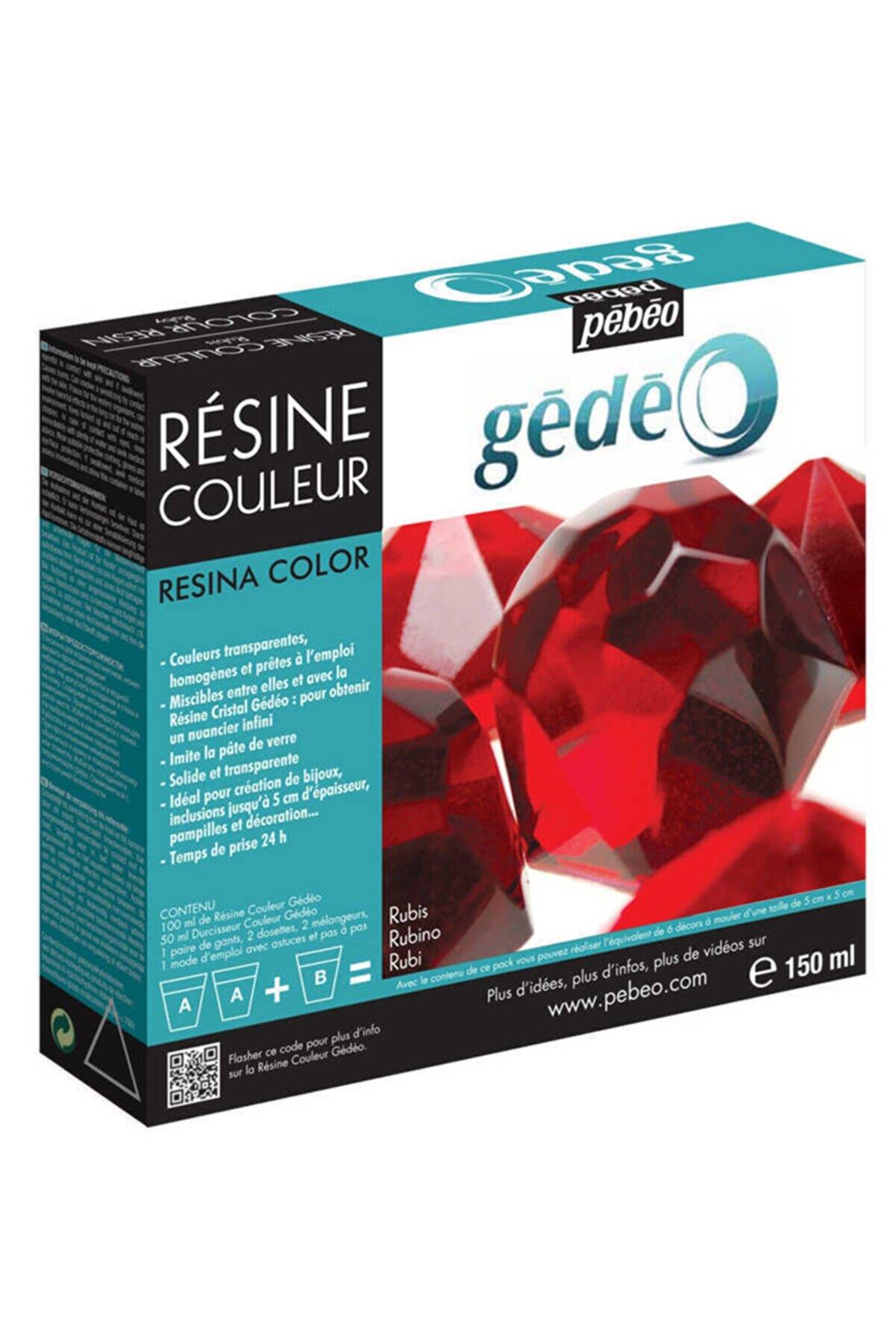 Pebeo Kit Gedeo Kırmızı Reçine 150 ML Kit