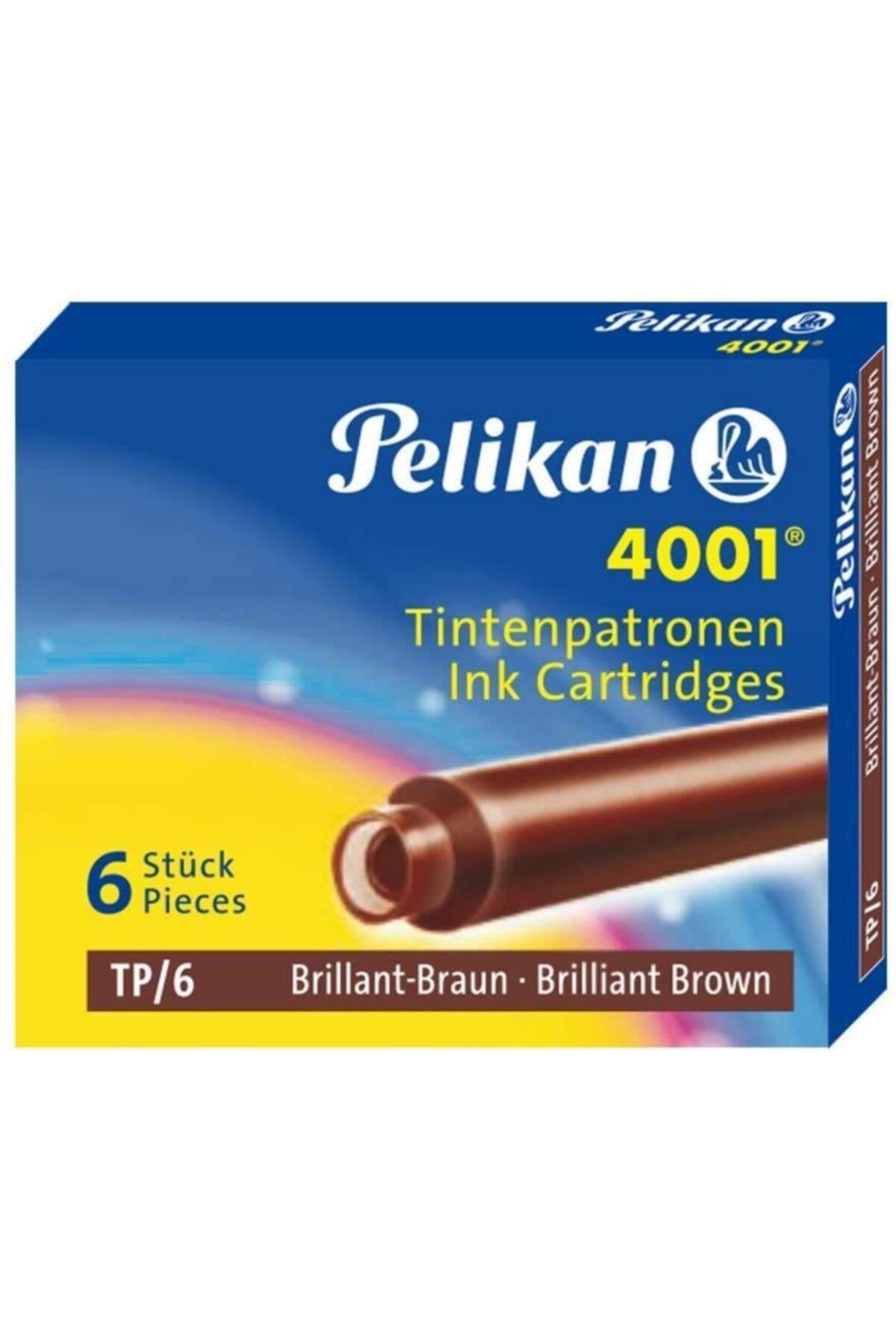 Pelikan Dolma Kalem Kartuşu Küçük Kahve 6 LI 4001