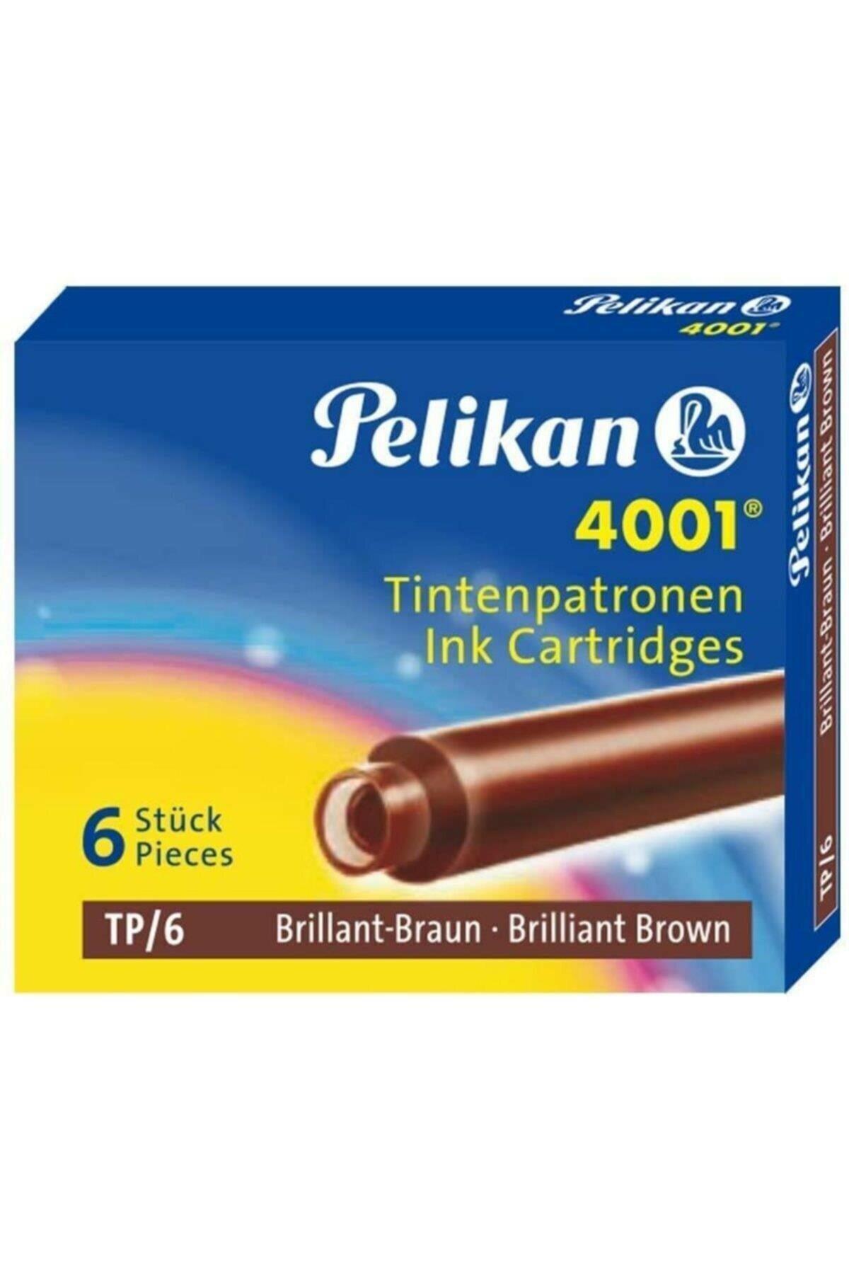 Pelikan Dolma Kalem Kartuşu Küçük Kahve 6 LI 4001 (10 Paket)