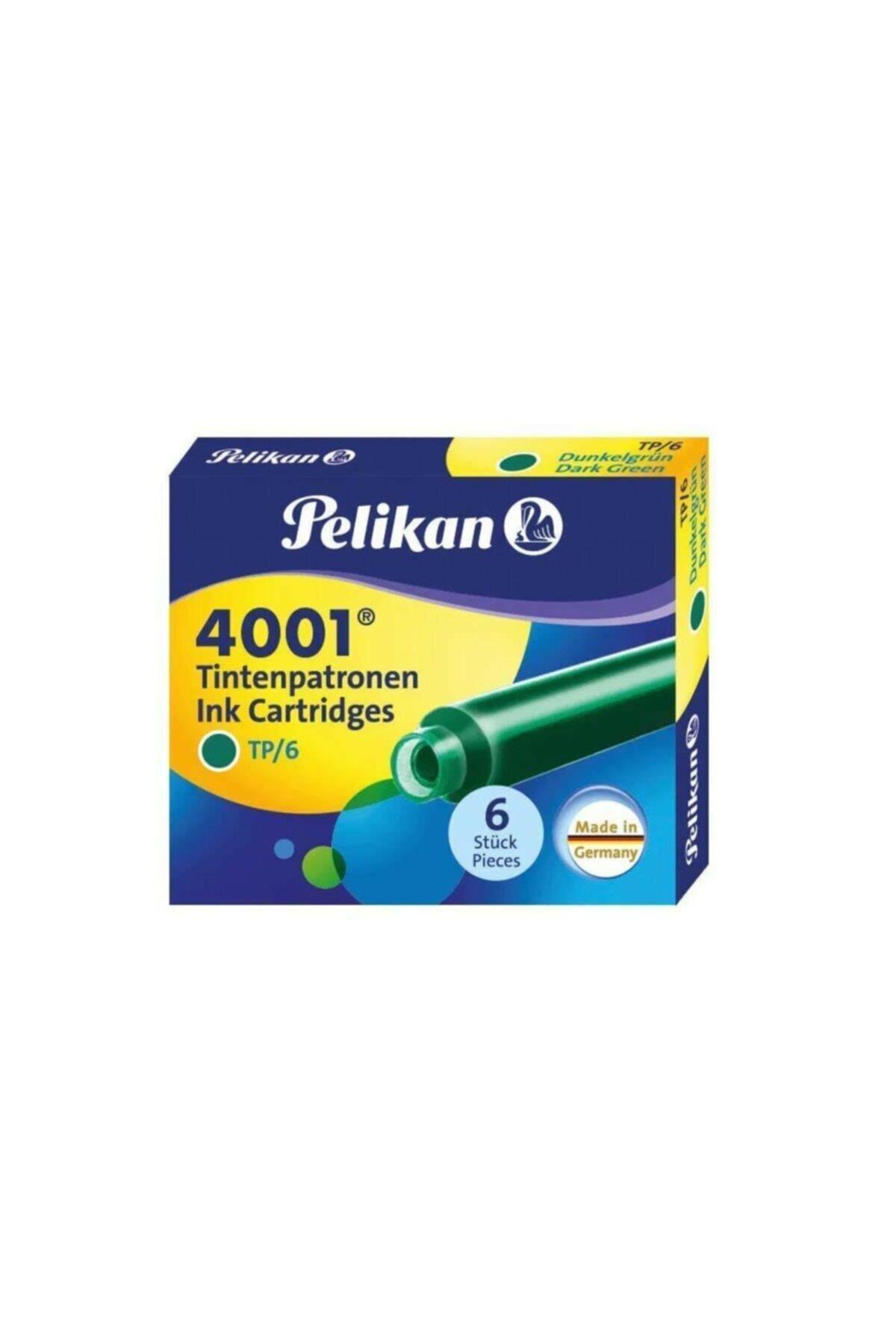 Pelikan Dolma Kalem Kartuşu Küçük Koyu Yeşil 6 LI 4001 (10 Paket)