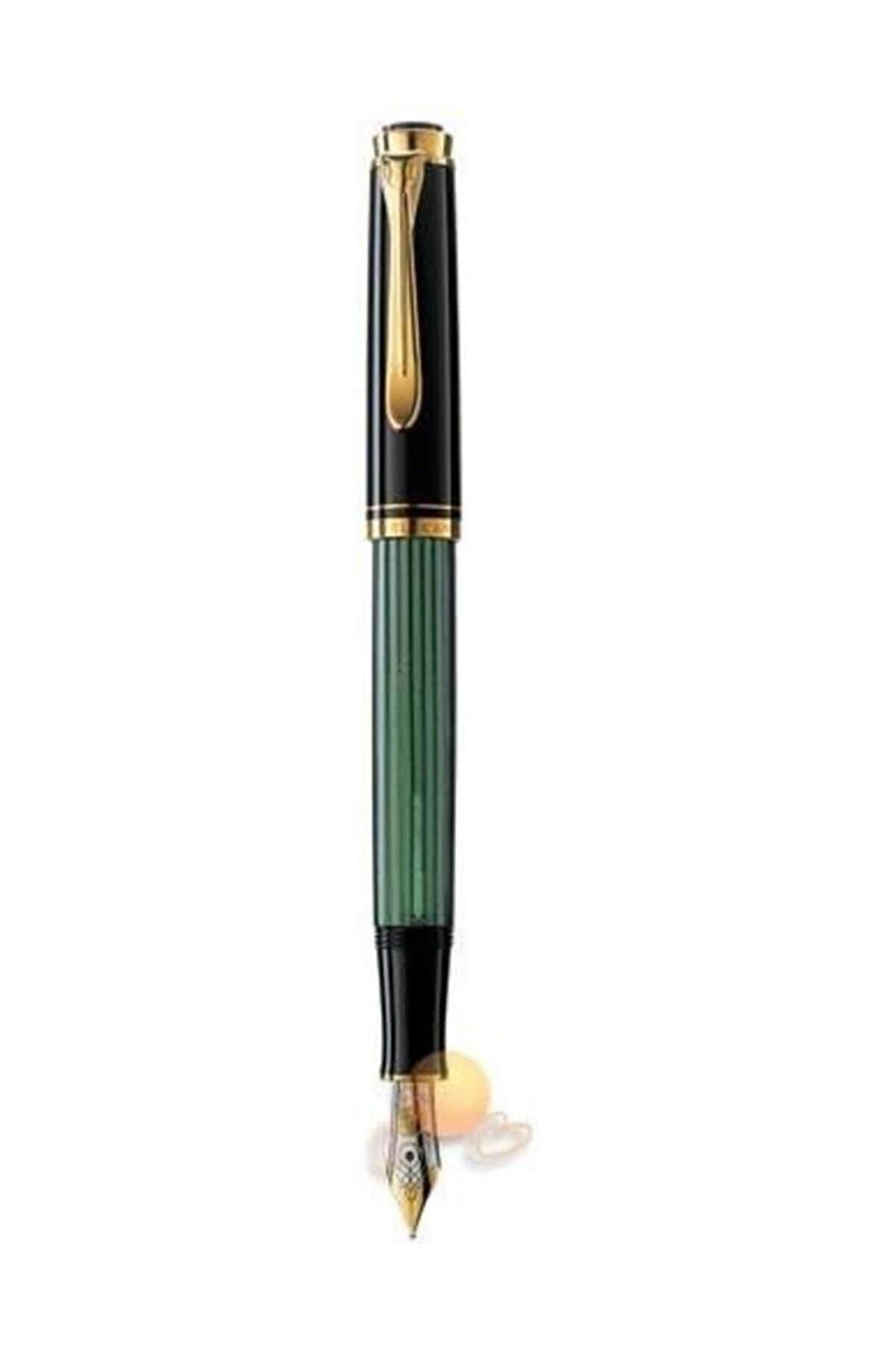 Pelikan Dolma Kalem Souveran Serisi Yeşil-Siyah M300 14 Ayar Altın Kaplama