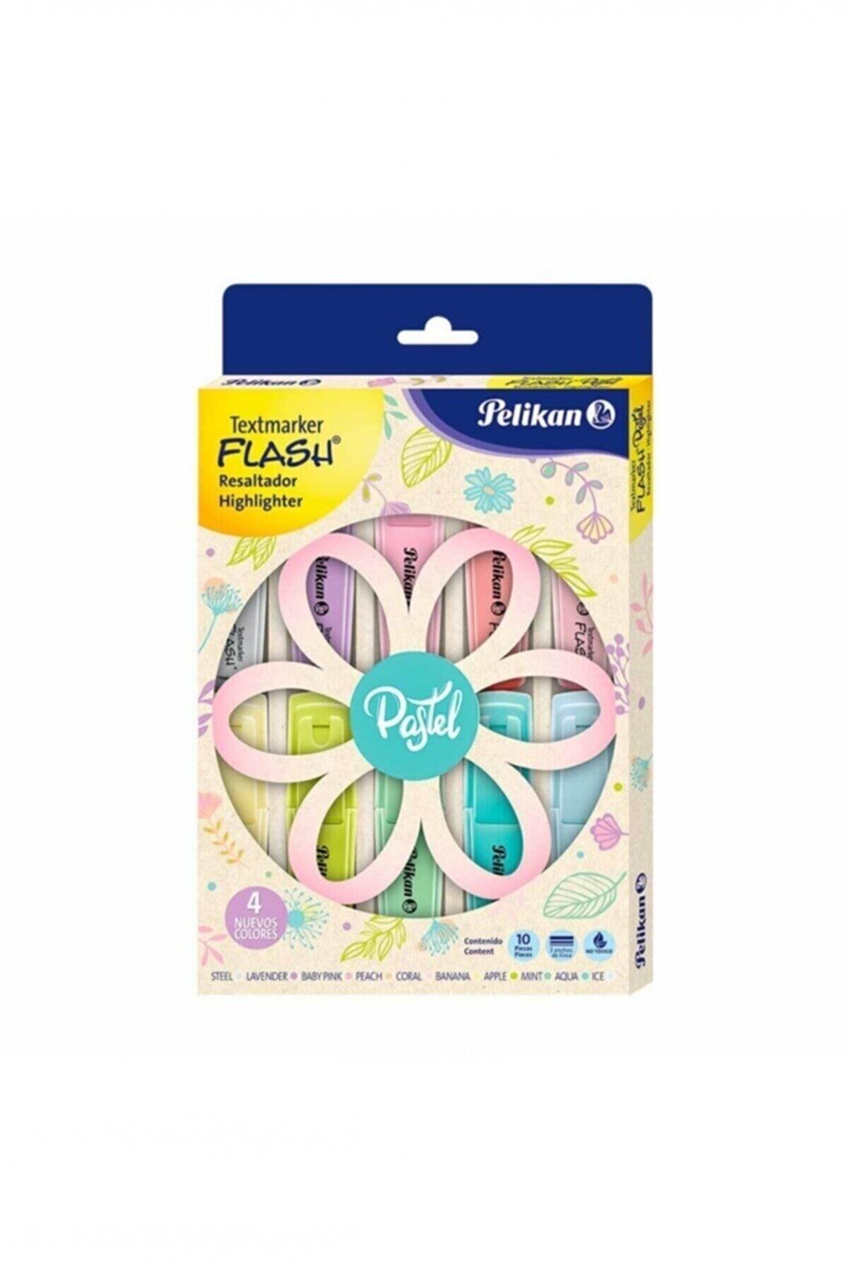 Pelikan Fosforlu Kalem Pastel 10 Renk İşaret Kalemi