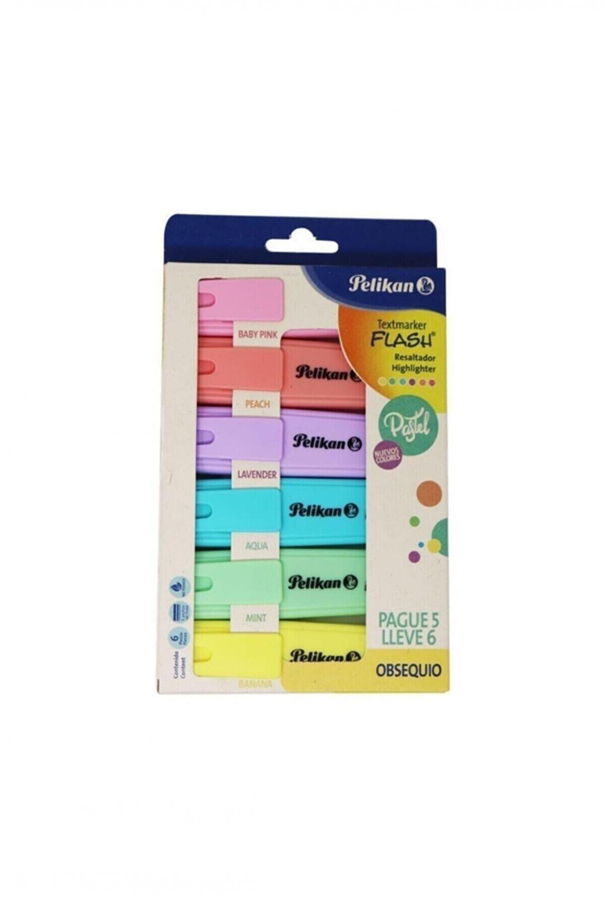 Pelikan Fosforlu Kalem Pastel 6 Renk İşaret Kalemi