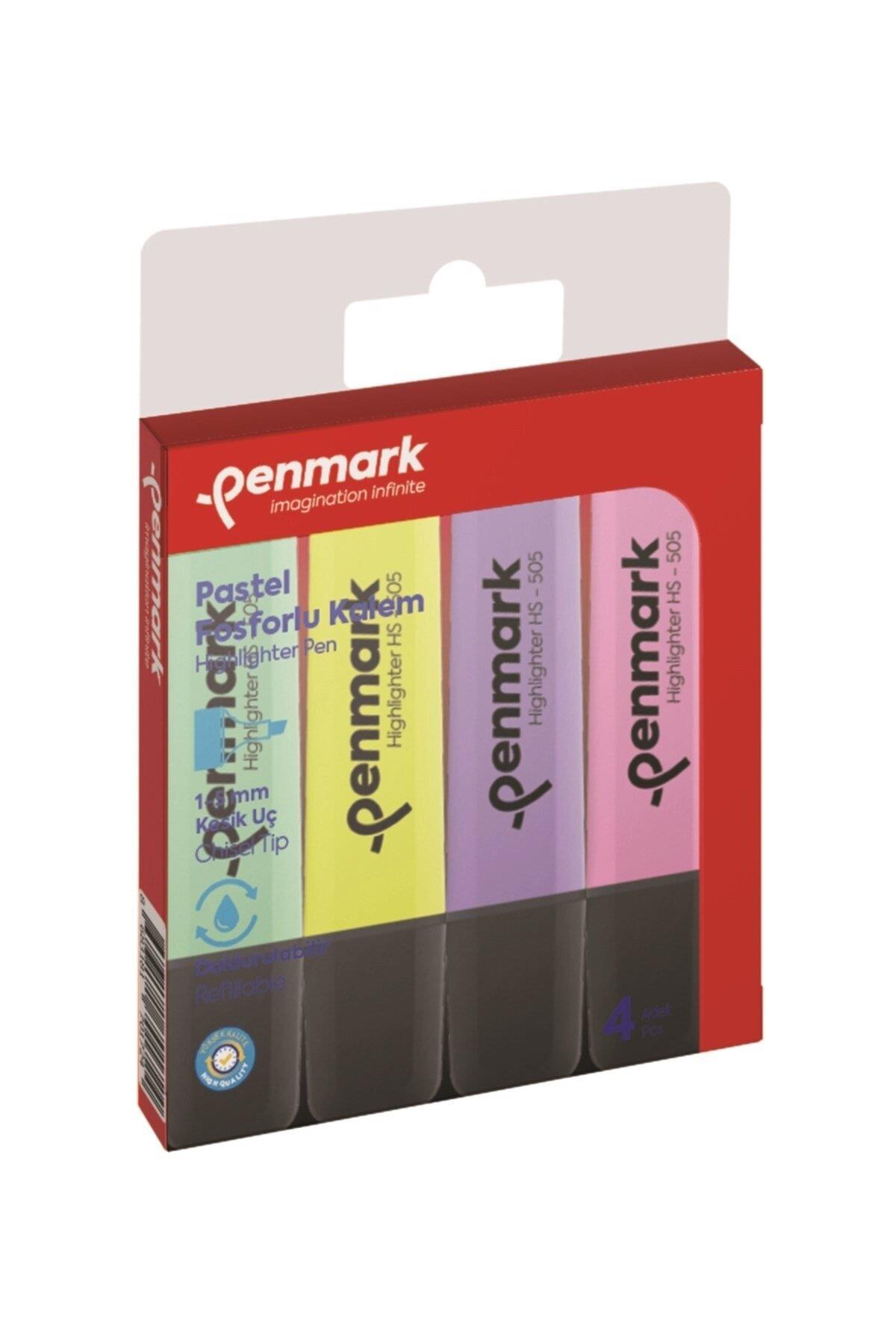 Penmark Highlighter Pastel Fosforlu Kalem 4 Renk Blisterli