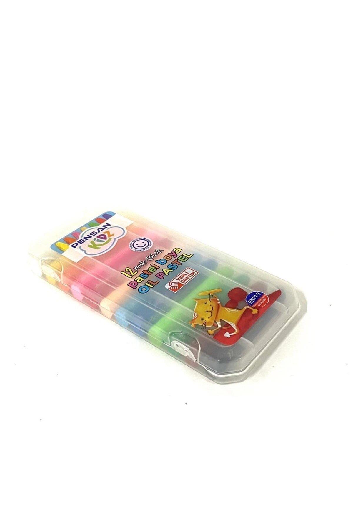 Pensan Kidz Pratik Kutulu Pastel Boya 12 Renk Pastel Boya
