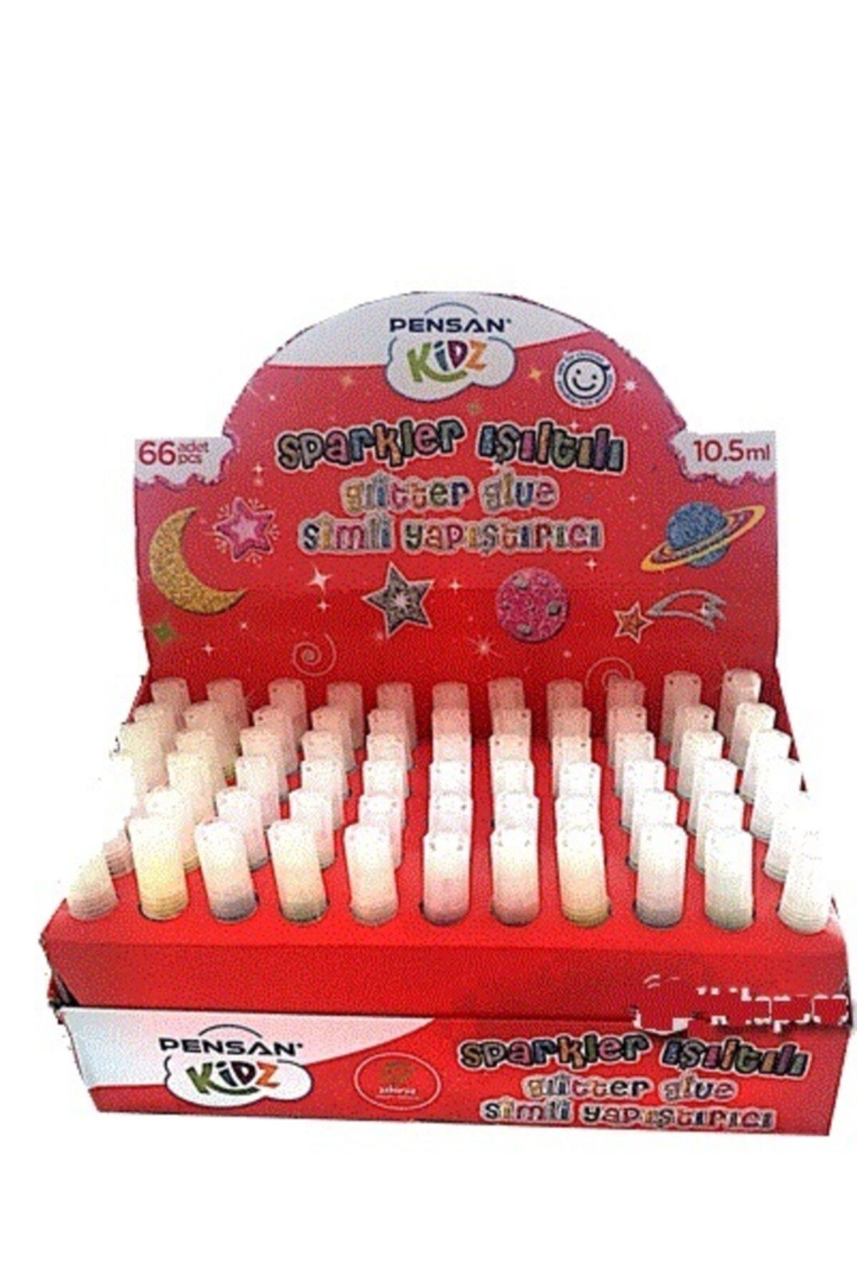 Pensan Kidz Simli Yapıştırıcı Konfeti Neon 10.5 ml 66 Lı (1 Paket 66 Adet)