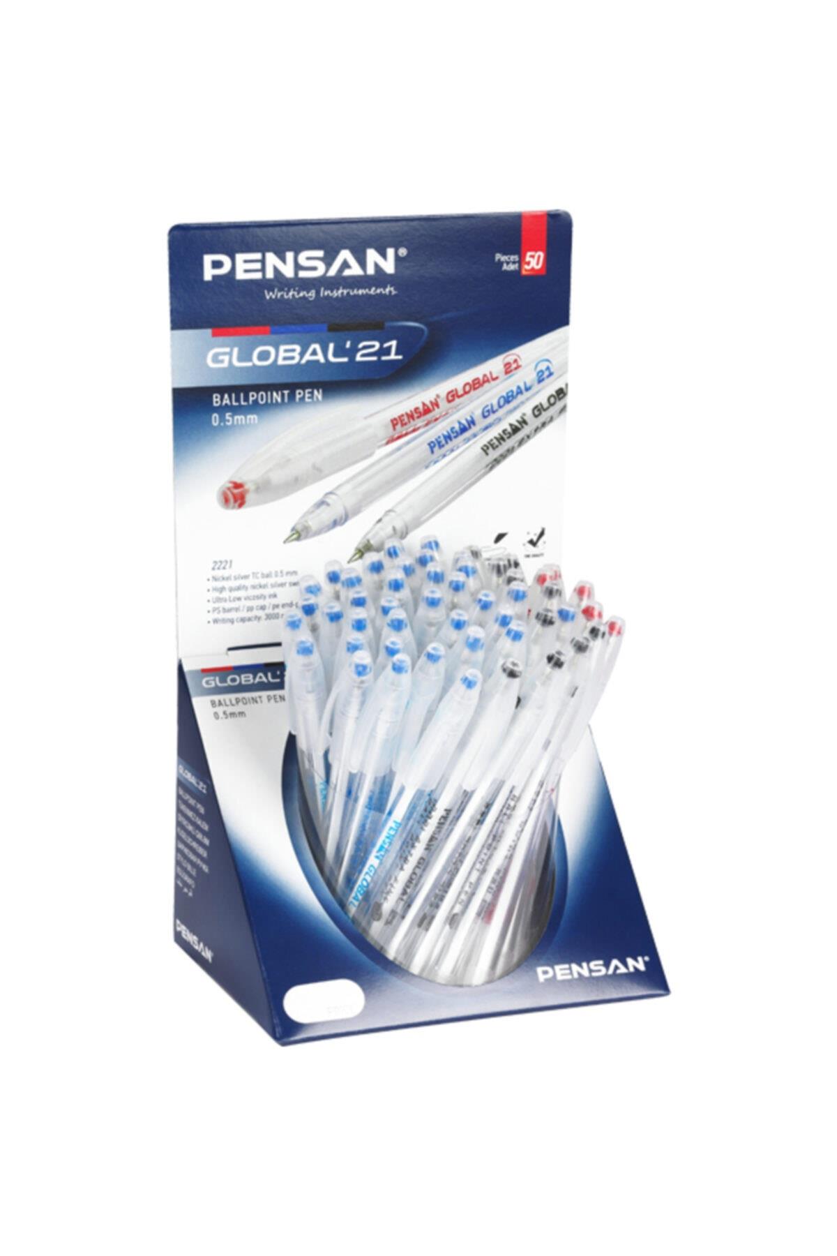Pensan Tükenmez Kalem Global 0,5 MM Msk 50 Li Stand