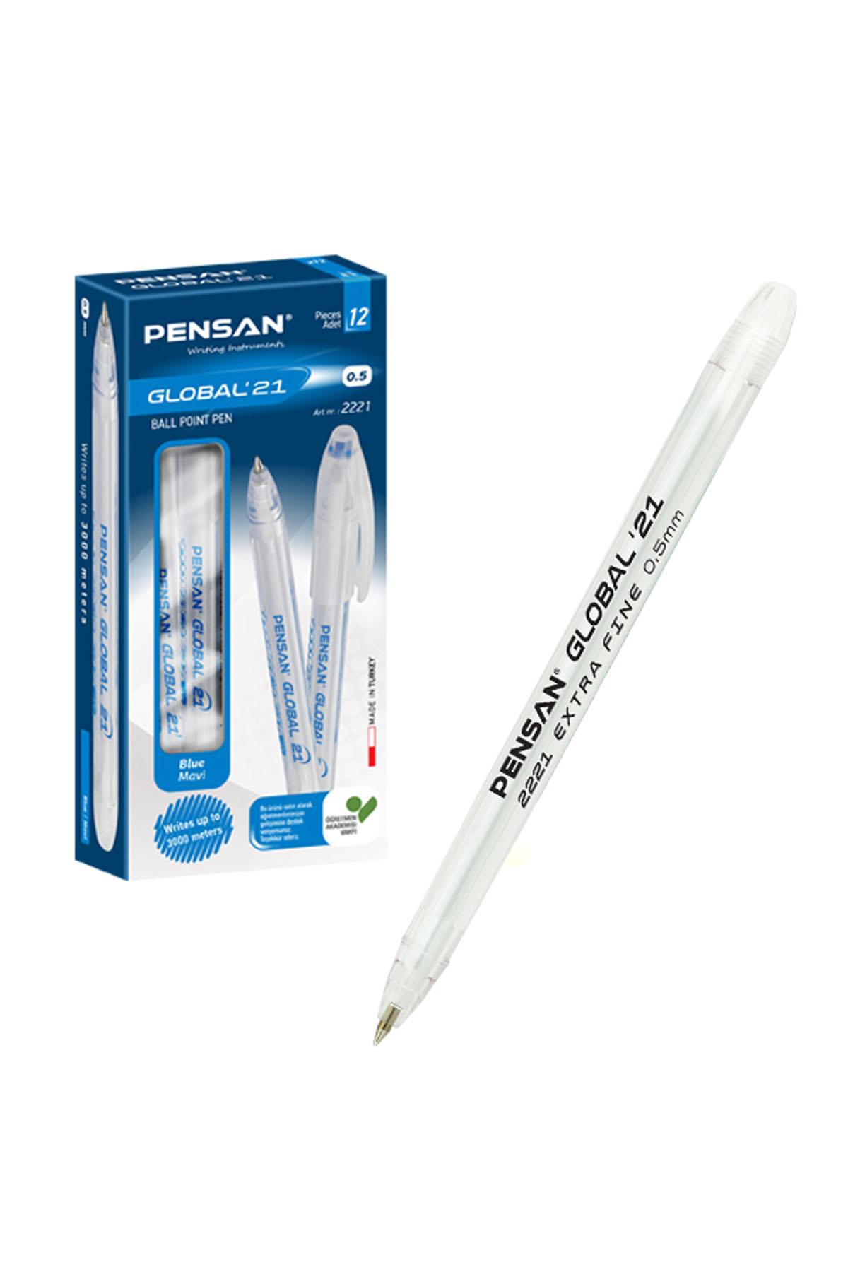 Pensan Tükenmez Kalem Global 0.5 MM Siyah 2221 (12 Li Paket)