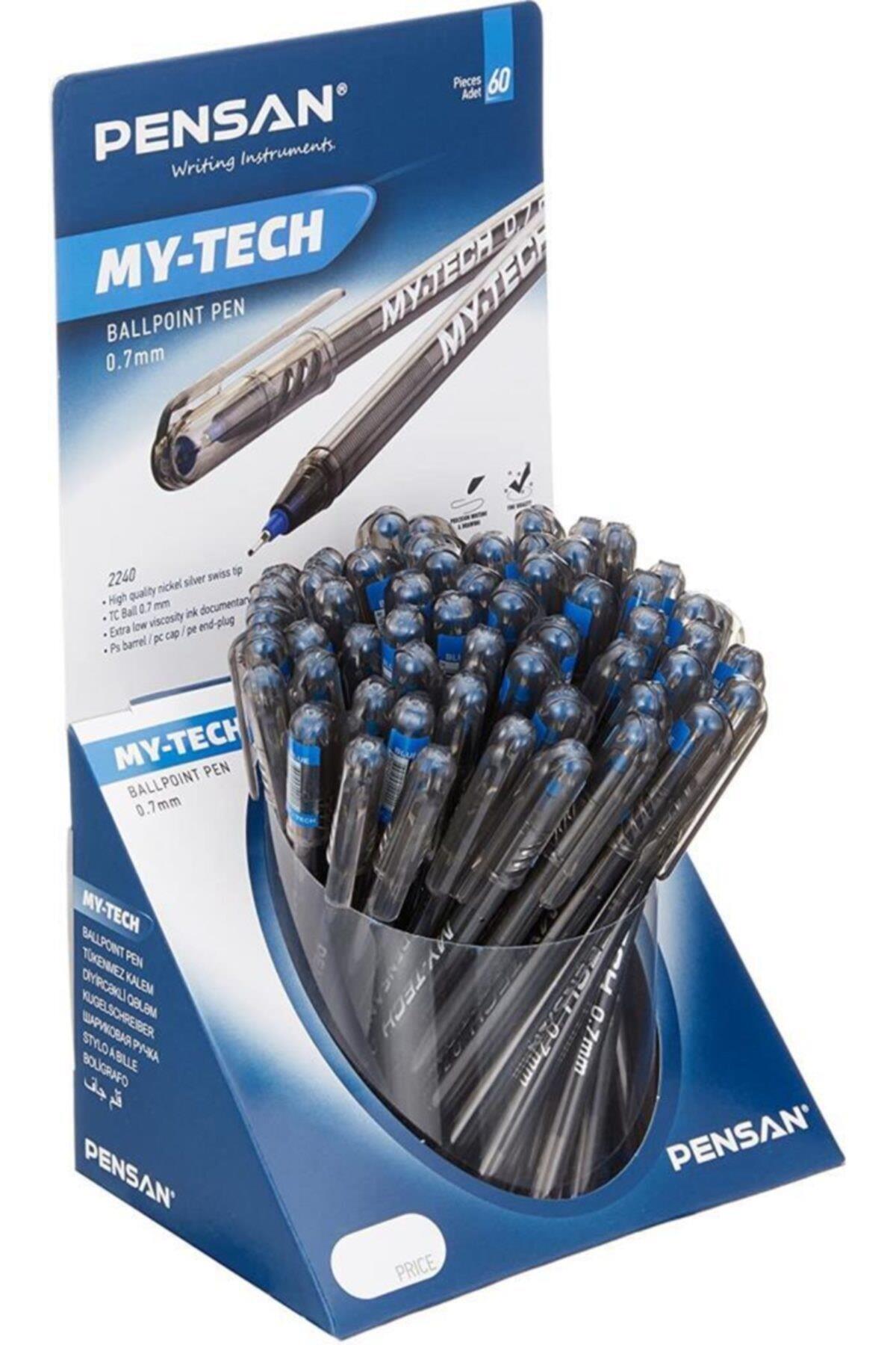 Pensan Tükenmez Kalem My-Tech 0.7 MM Mavi 60 LI 2240 (60 Lı Paket)