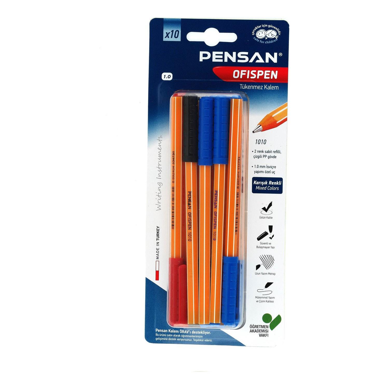 Pensan Tükenmez Kalem Office Pen 10 LU 1010