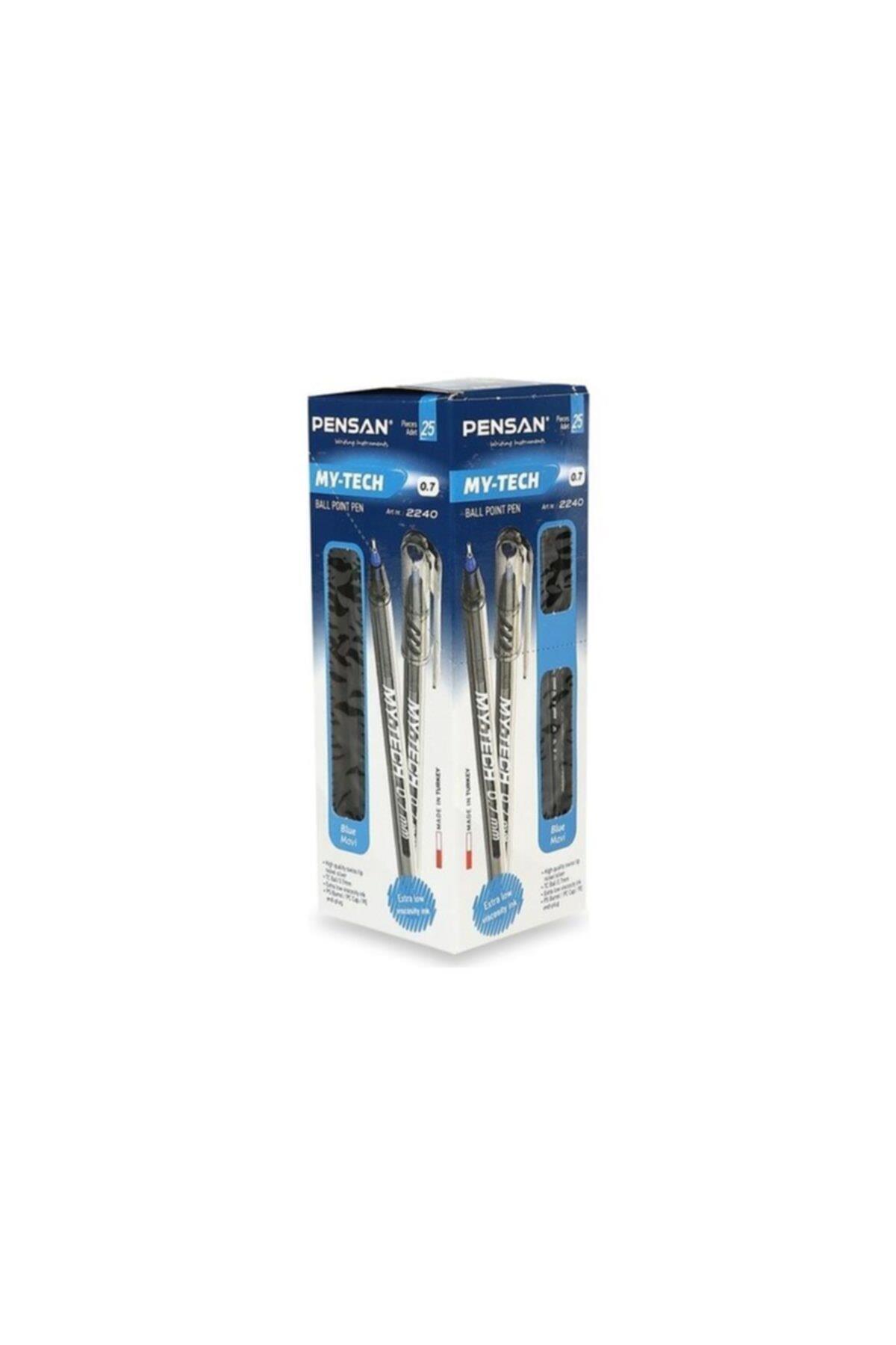 Pensan Tükenmez Kalem Pen Tech 0.7 MM Siyah Tükenmez Kalem (12 Li Paket)
