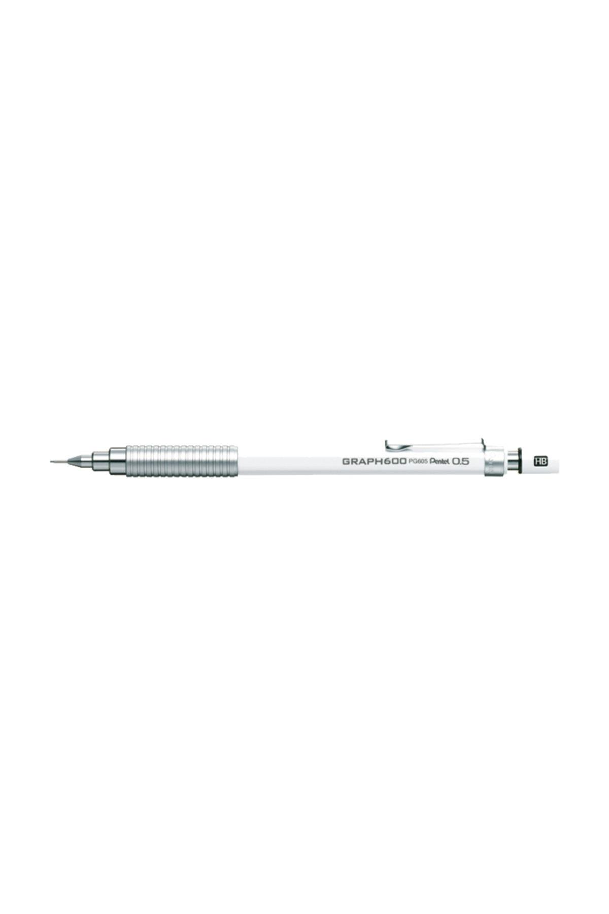 Pentel Çizim Kalemi Graph 600 0.5 MM Beyaz PG605-W