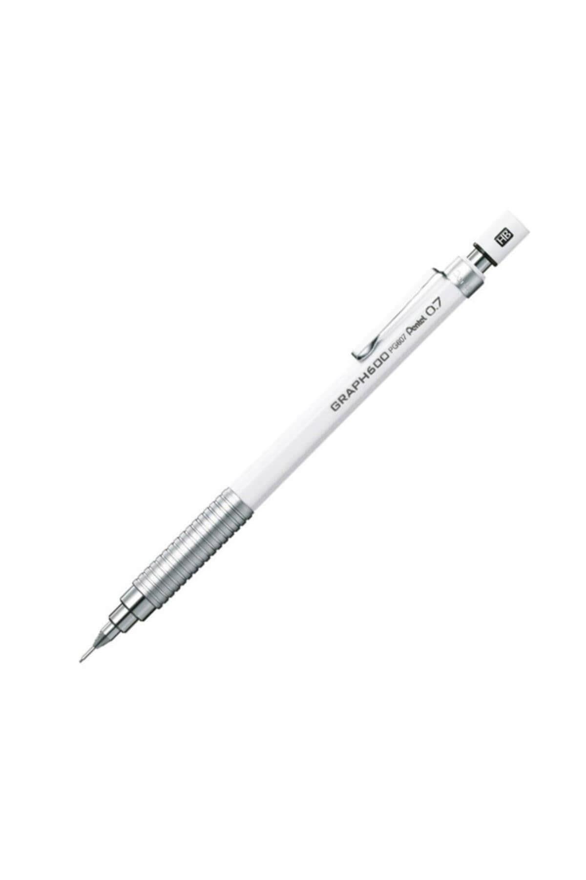 Pentel Çizim Kalemi Graph 600 0.7 MM Beyaz PG607-W