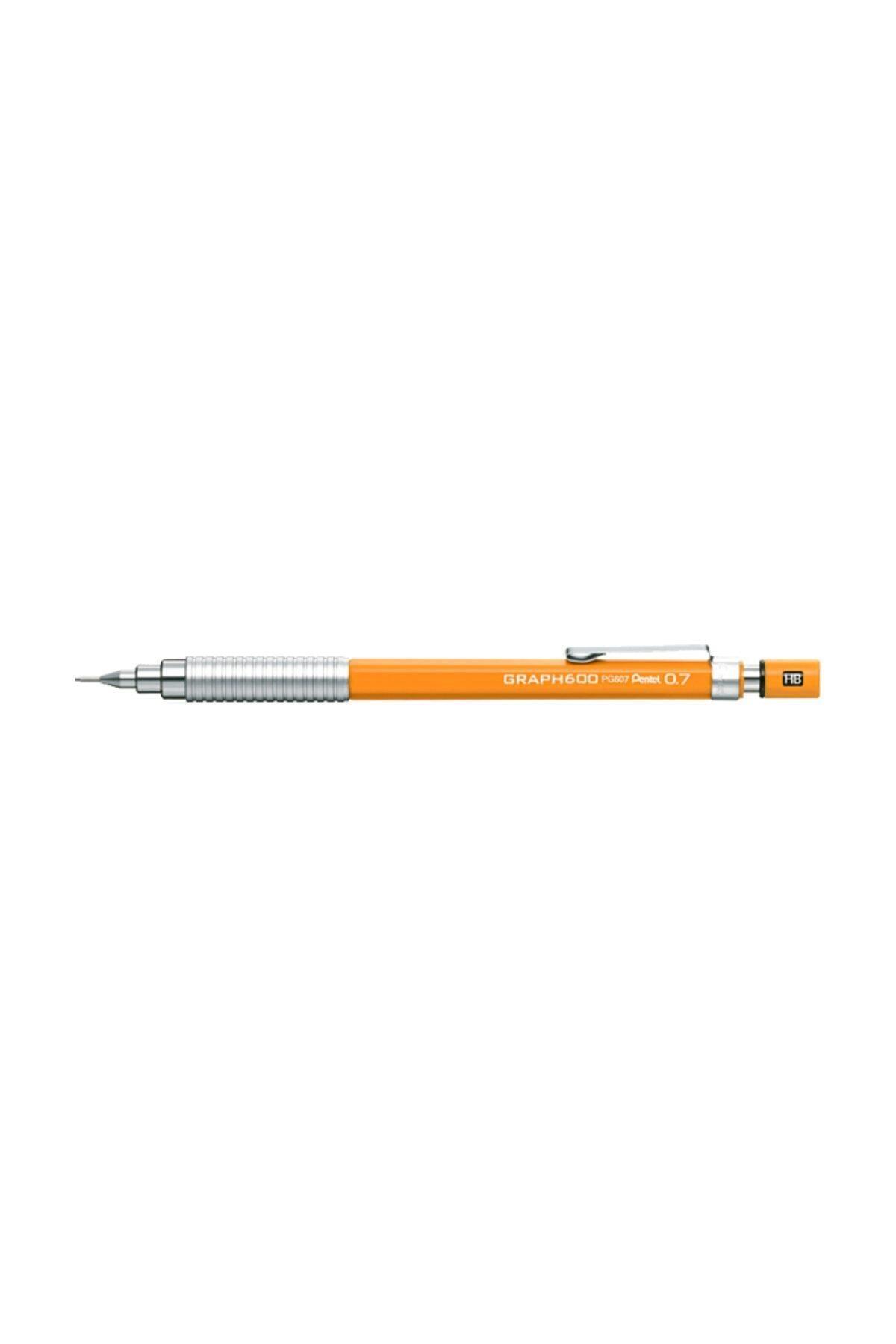 Pentel Çizim Kalemi Graph 600 0.7 MM Turuncu PG607-F