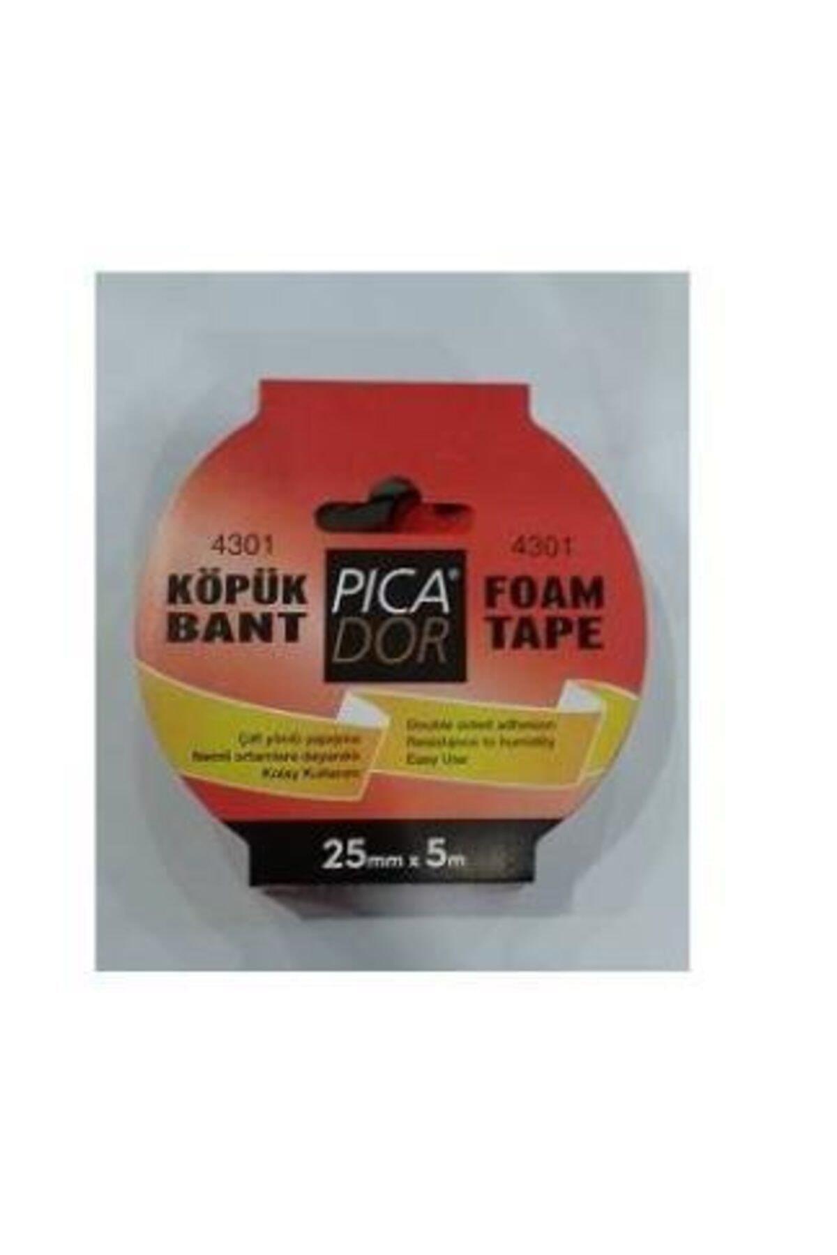 Picador Çift Taraflı Bant Köpük Rulo Askılı 25mmx5m 4301