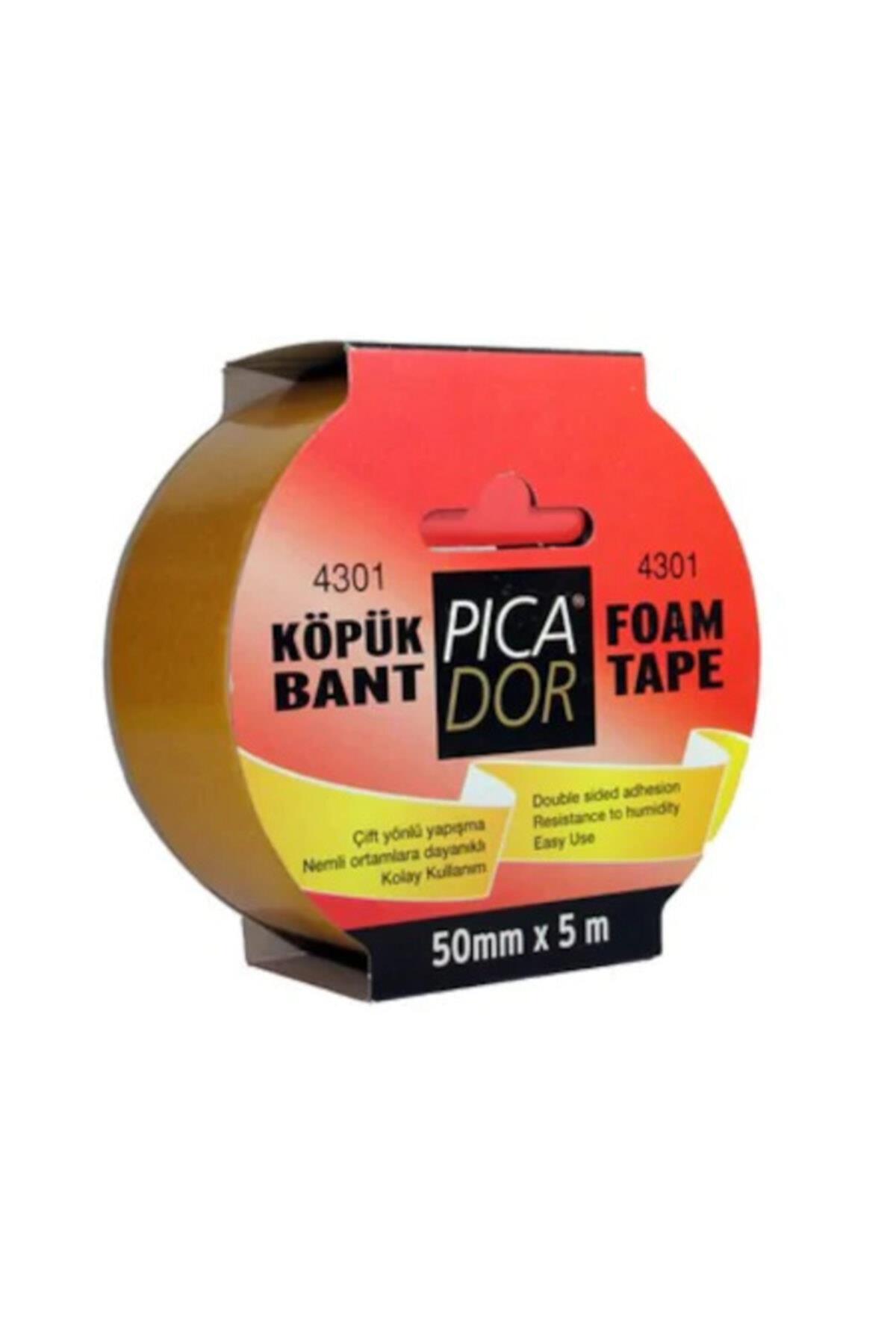 Picador Çift Taraflı Bant Köpük Rulo Askılı 50mmx5m 4301
