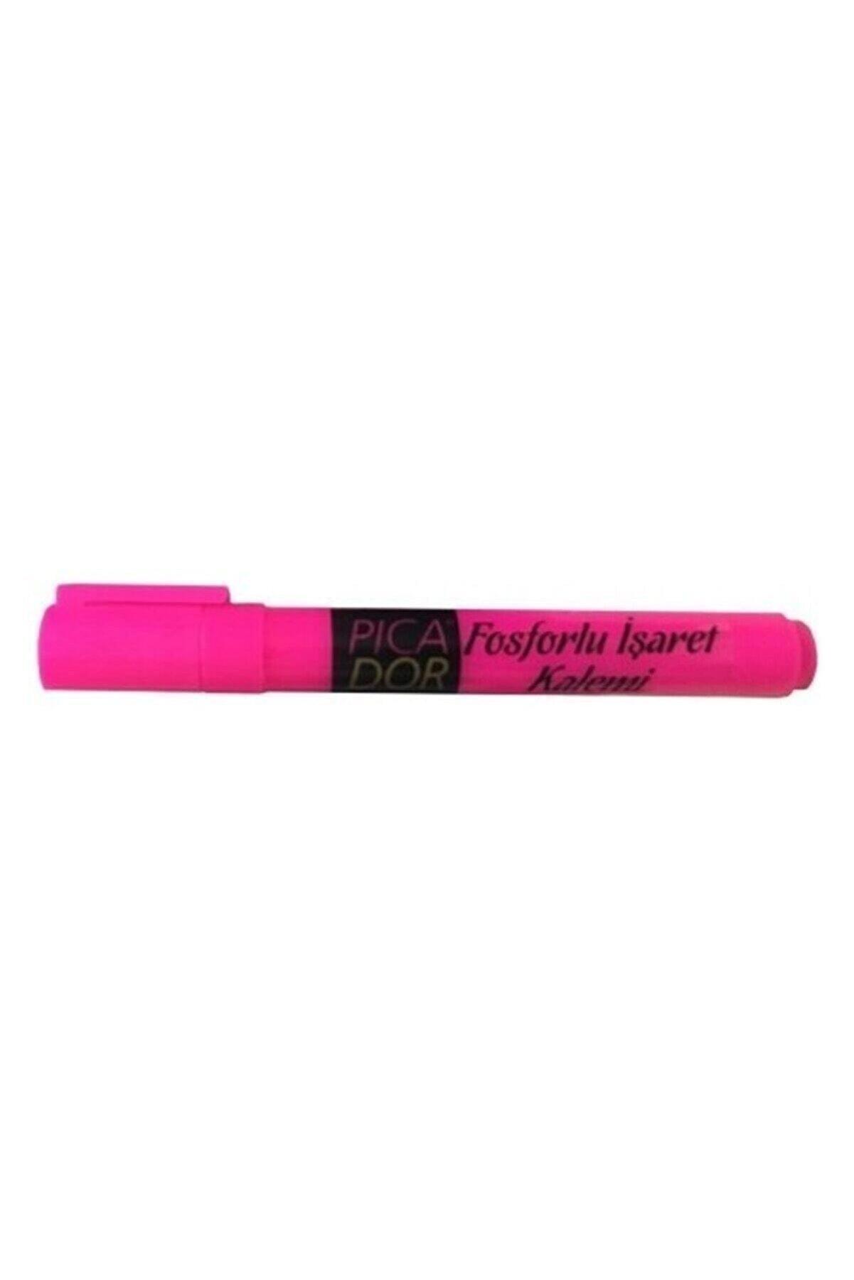 Picador Fosforlu Kalem Pastel Pembe (10 Lu Paket)