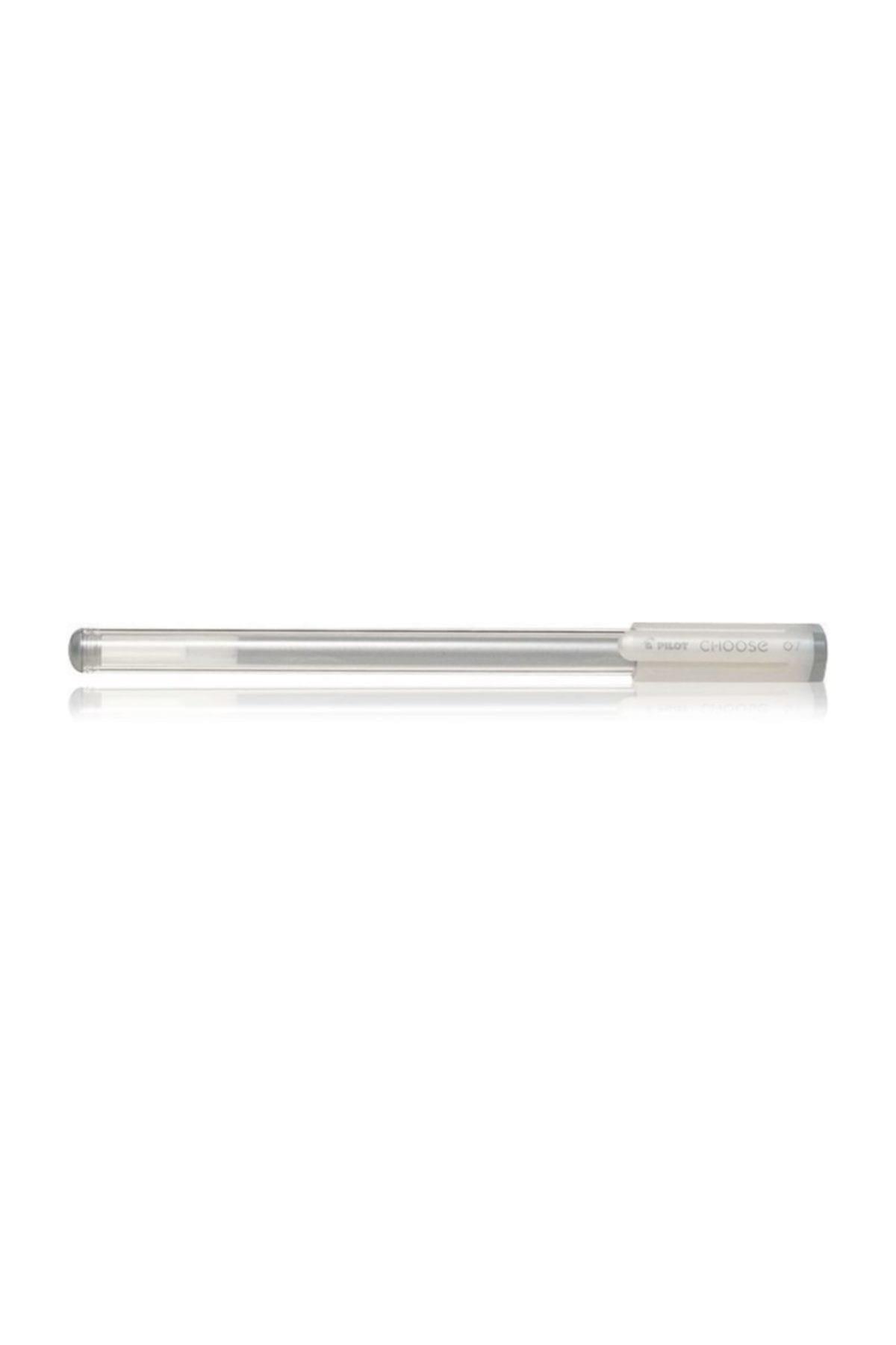 Pilot Tükenmez Kalem Choose 0.7 MM Gümüş Tükenmez Davetiye Kalemi (10 Lu Paket)