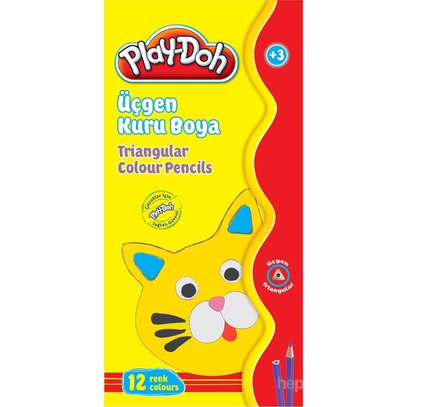 Play-Doh Kuru Boya Üçgen 12 Renk PLAY-KU012