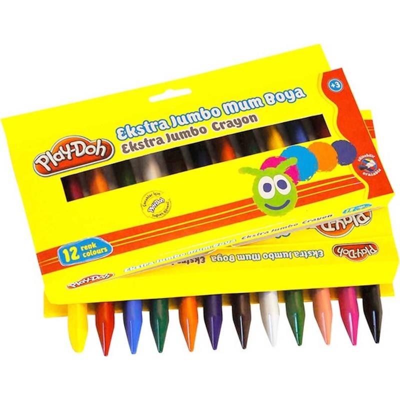 Play-Doh Mum Pastel Boya Jumbo Karton Kutu 12 Renk PLAY-CR011