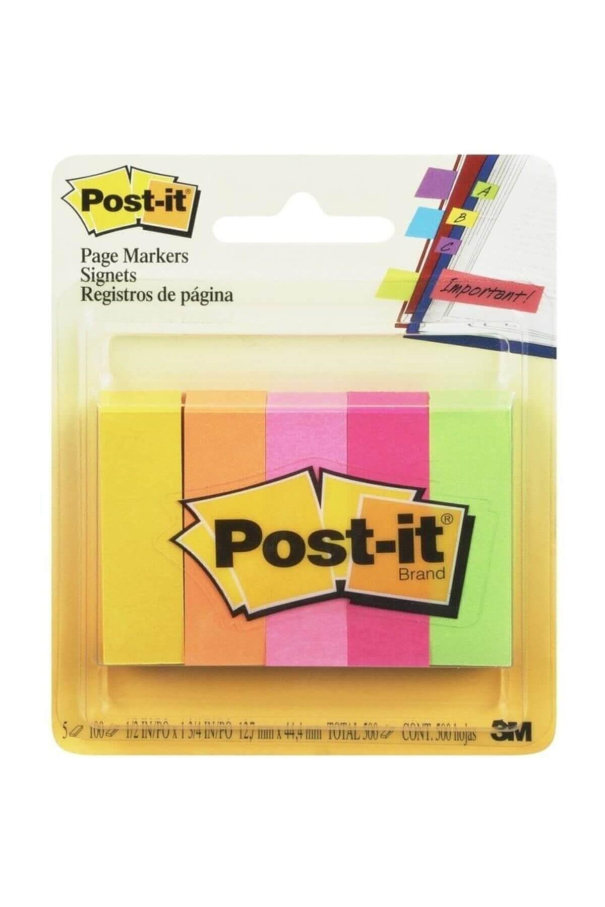 Post-it İndeks 100 YP 15x50 Fosforlu 5 Renk 670-5