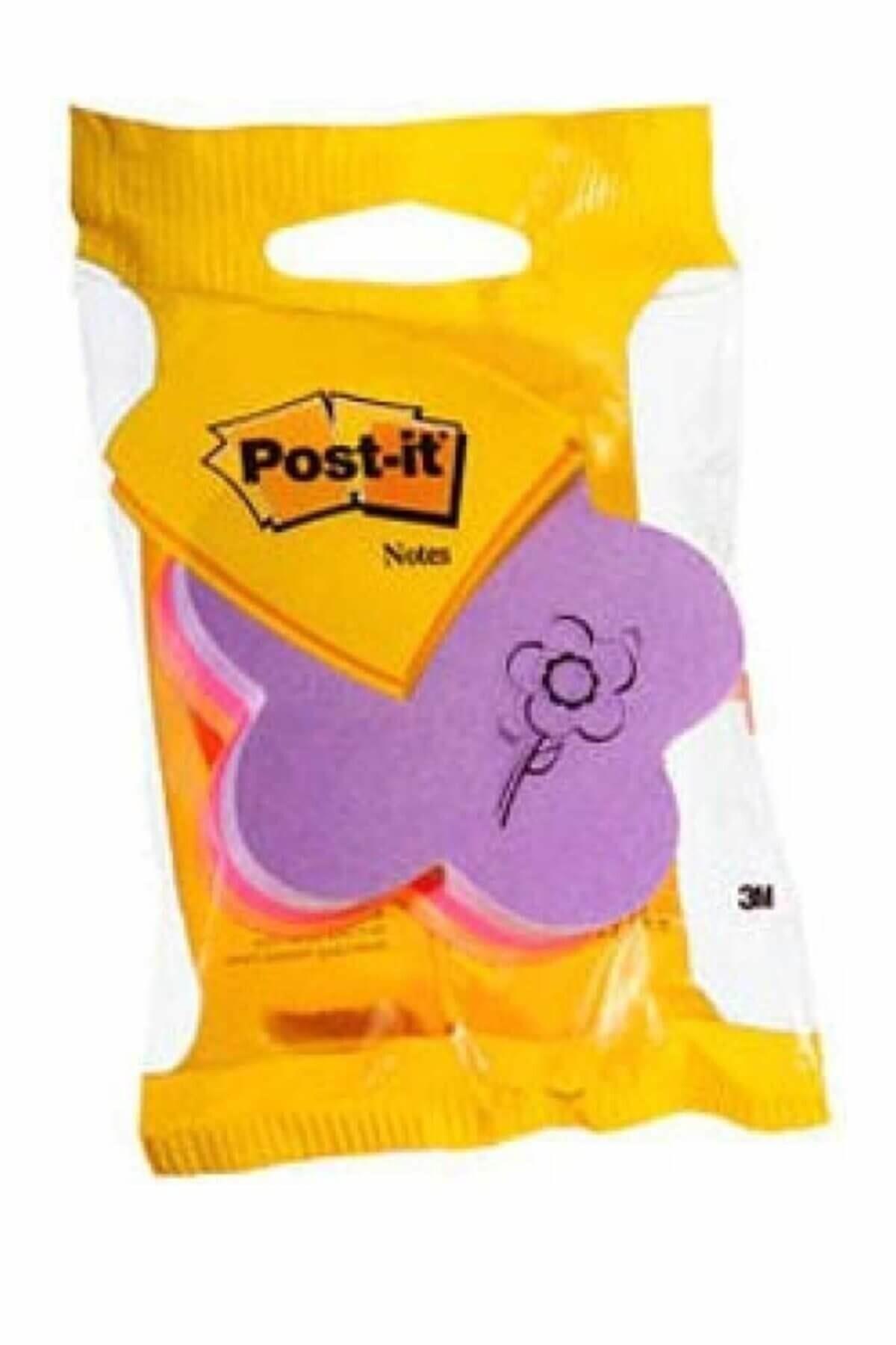 Post-it Şekilli Yapışkanlı Not Kağıdı Çiçek Şekilli 225 Yaprak