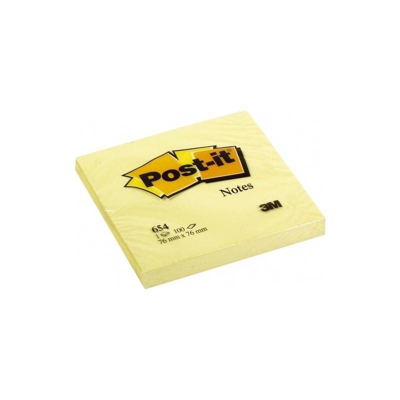 Post-it Yapışkanlı Not Kağıdı 100 YP 76x76 Sarı 654