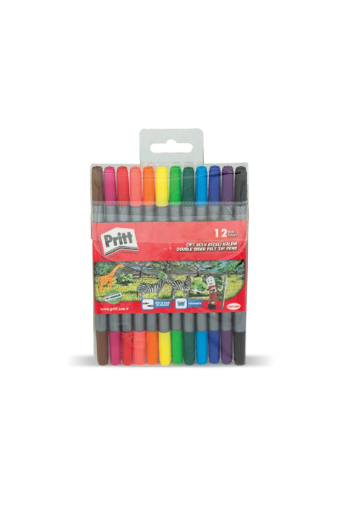 Pritt Keçeli Boya Kalemi Çift Uçlu 12 Renk 1687977