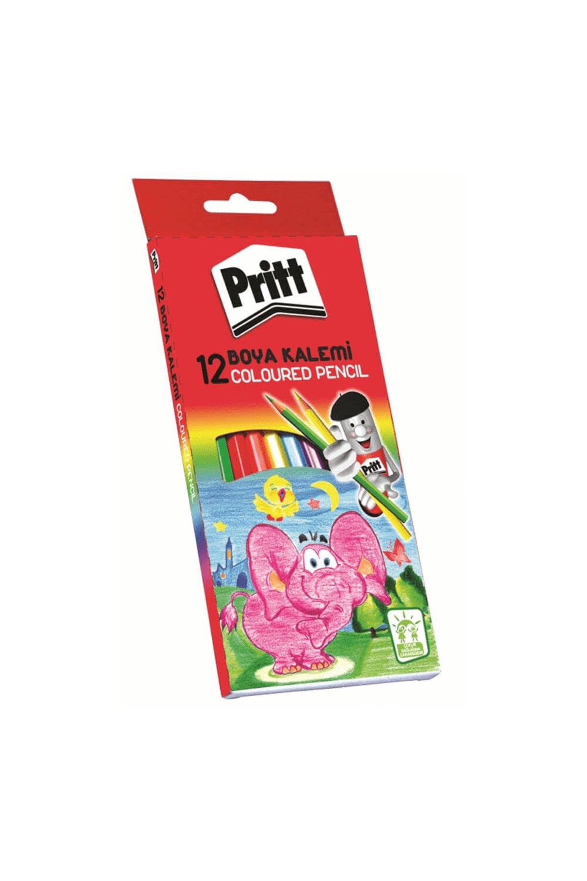 Pritt Kuru Boya Karton Kutu Tam Boy 12 Renk
