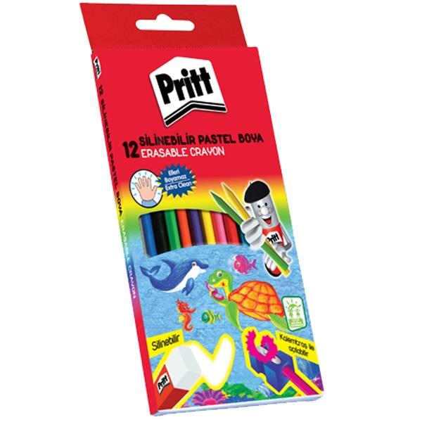 Pritt Mum Pastel Boya Crayon Karton Kutu Silinebilir 12 Renk 1433960