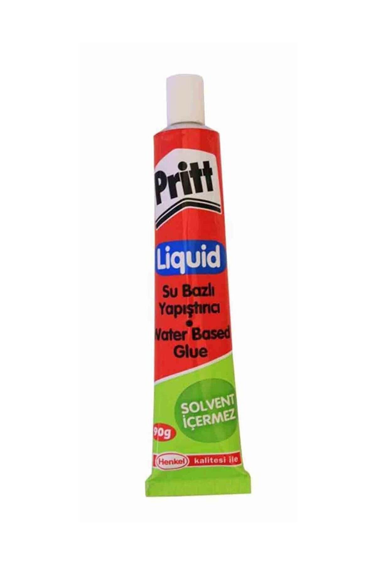 Pritt Sıvı Yapıştırıcı Su Bazlı Solventsiz 90 Gram (12 Adet)