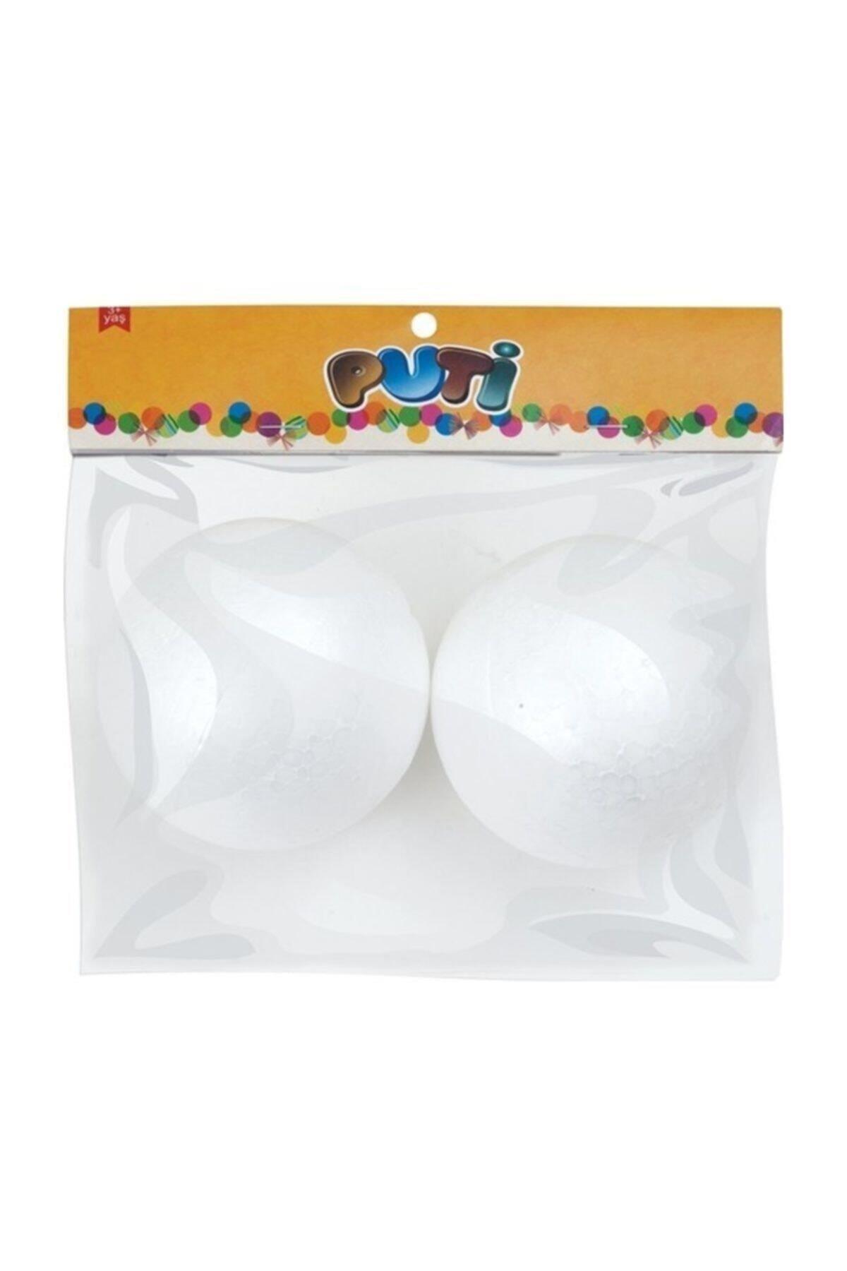 Puti Köpük Top 10 CM 2 Li Paket
