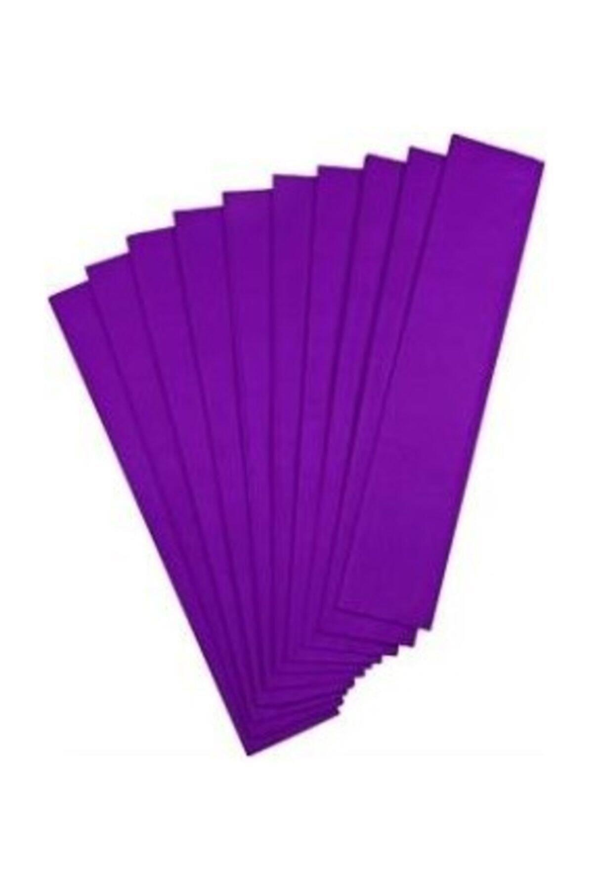 Puti Krapon Kağıdı 50 x 200 Cm Mor Krapon Kağıdı (10 Lu Paket)