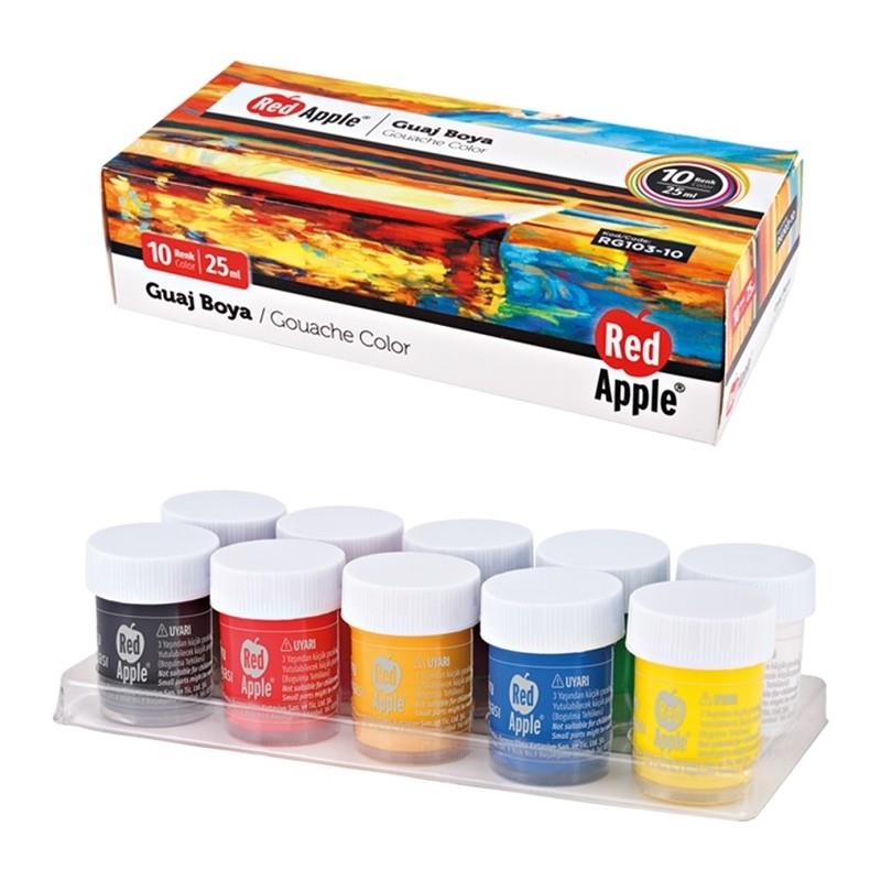 Red Apple Guaj Boya 25 ML 10 Renk RG103-10